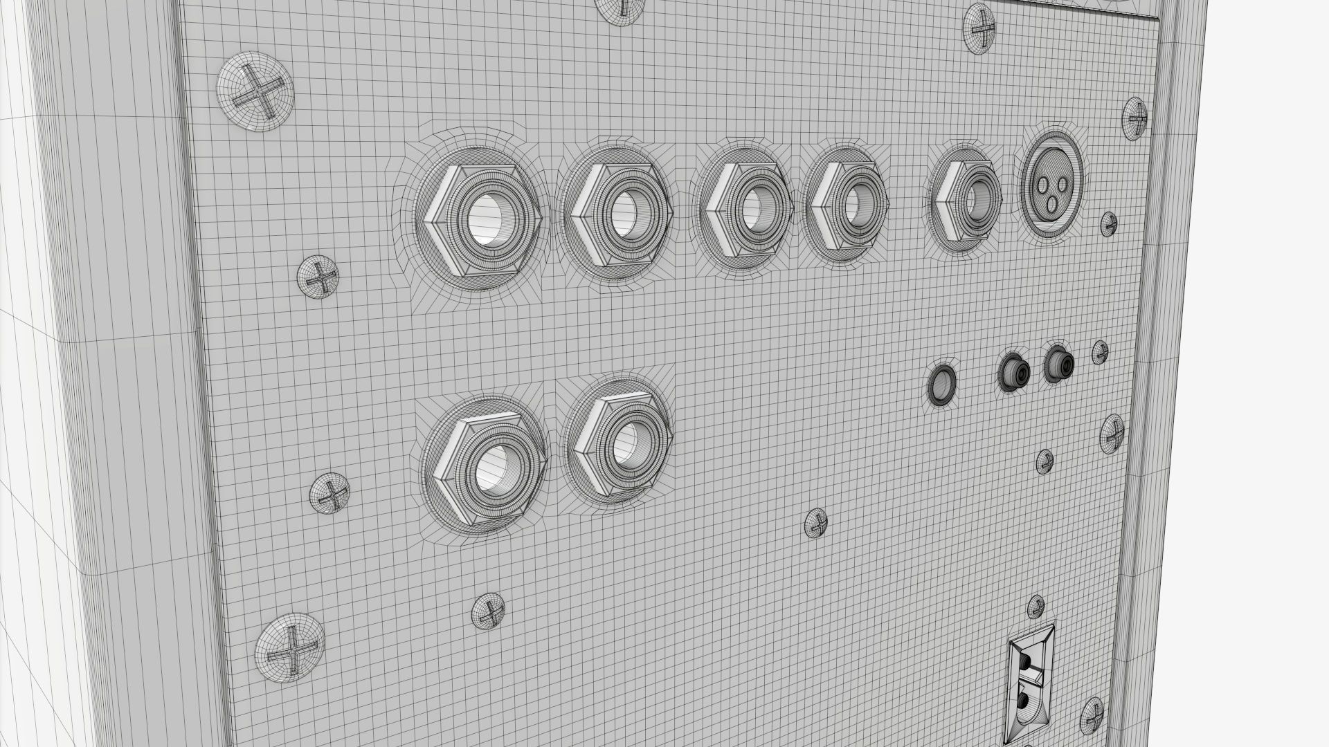 Universal audio monitor 3D model_8