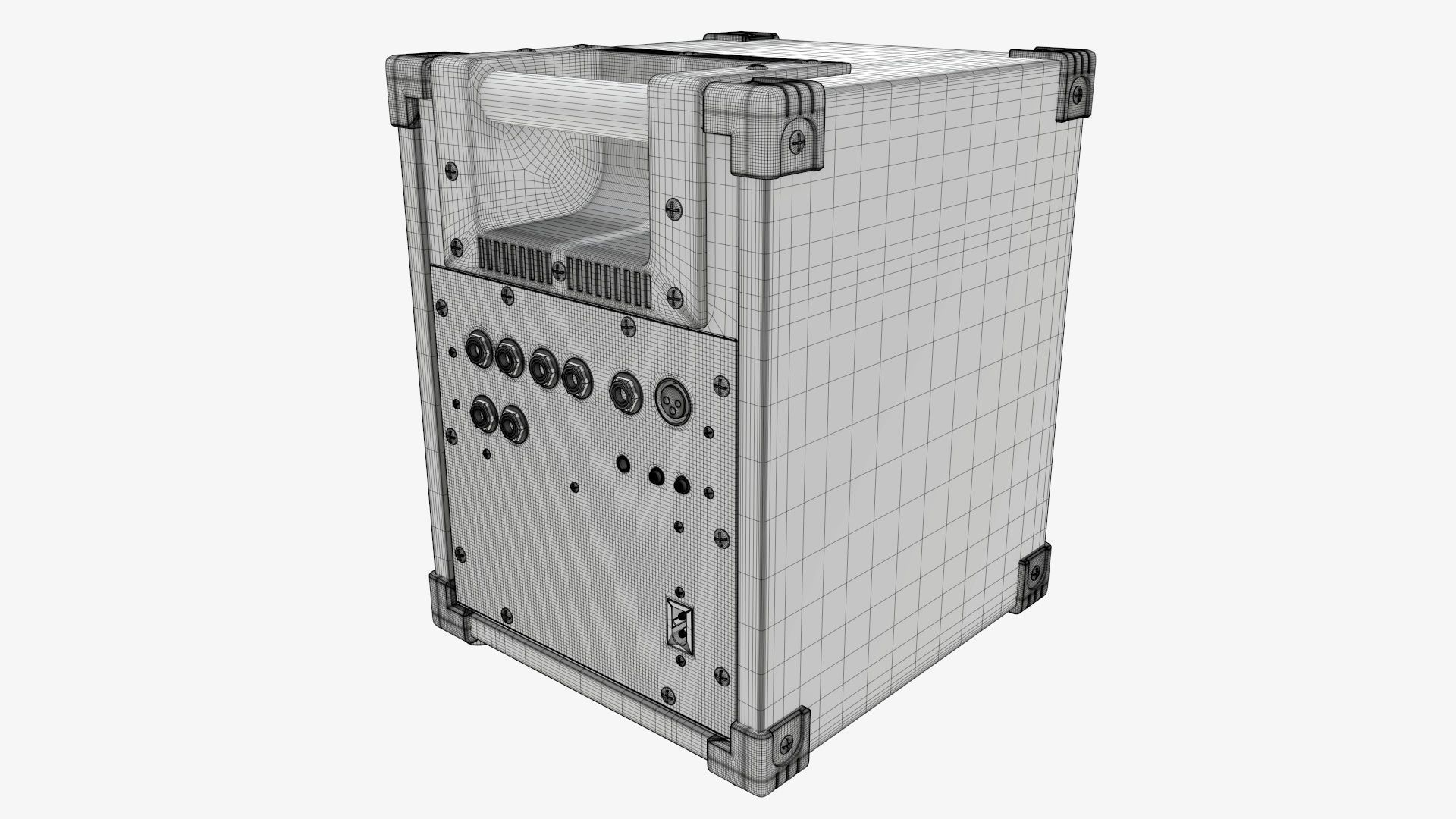 Universal audio monitor 3D model_6