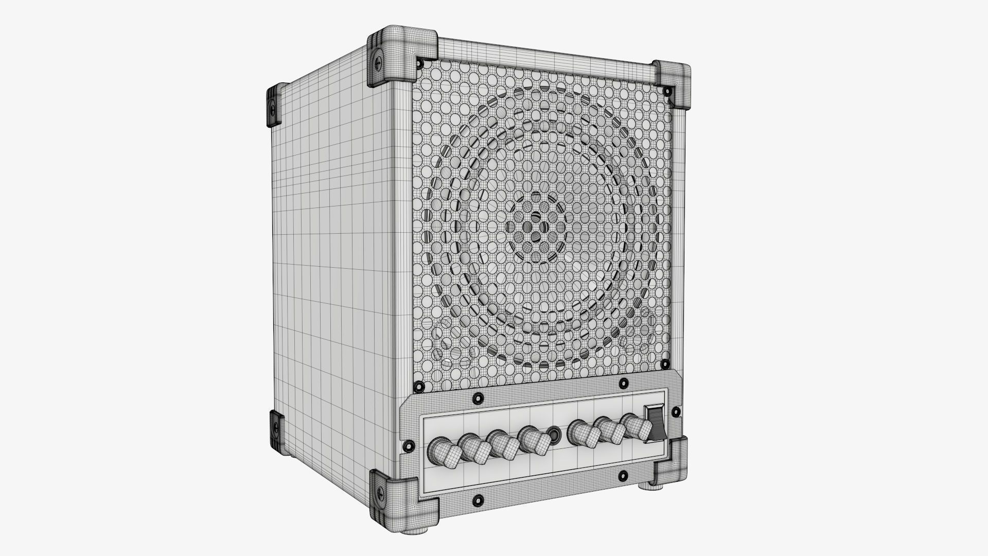 Universal audio monitor 3D model_5