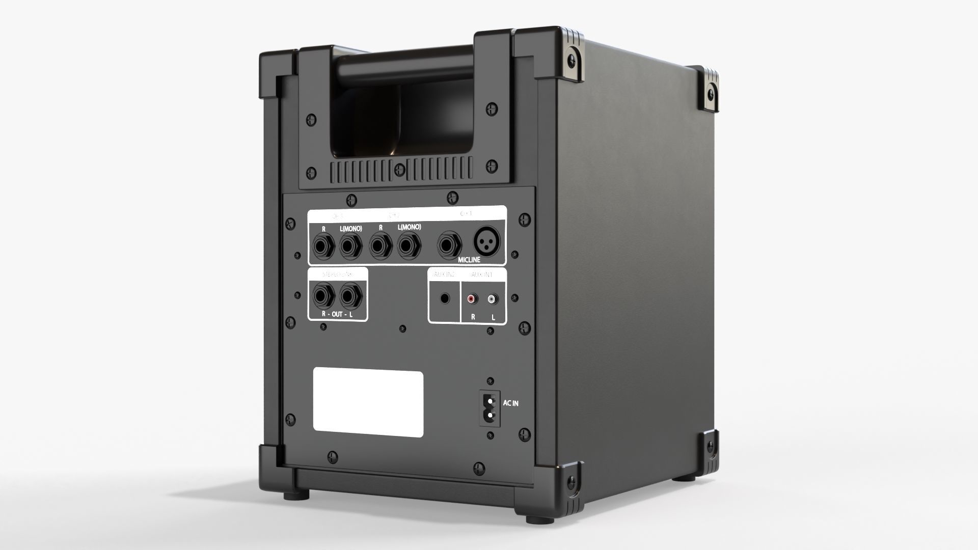 Universal audio monitor 3D model_1