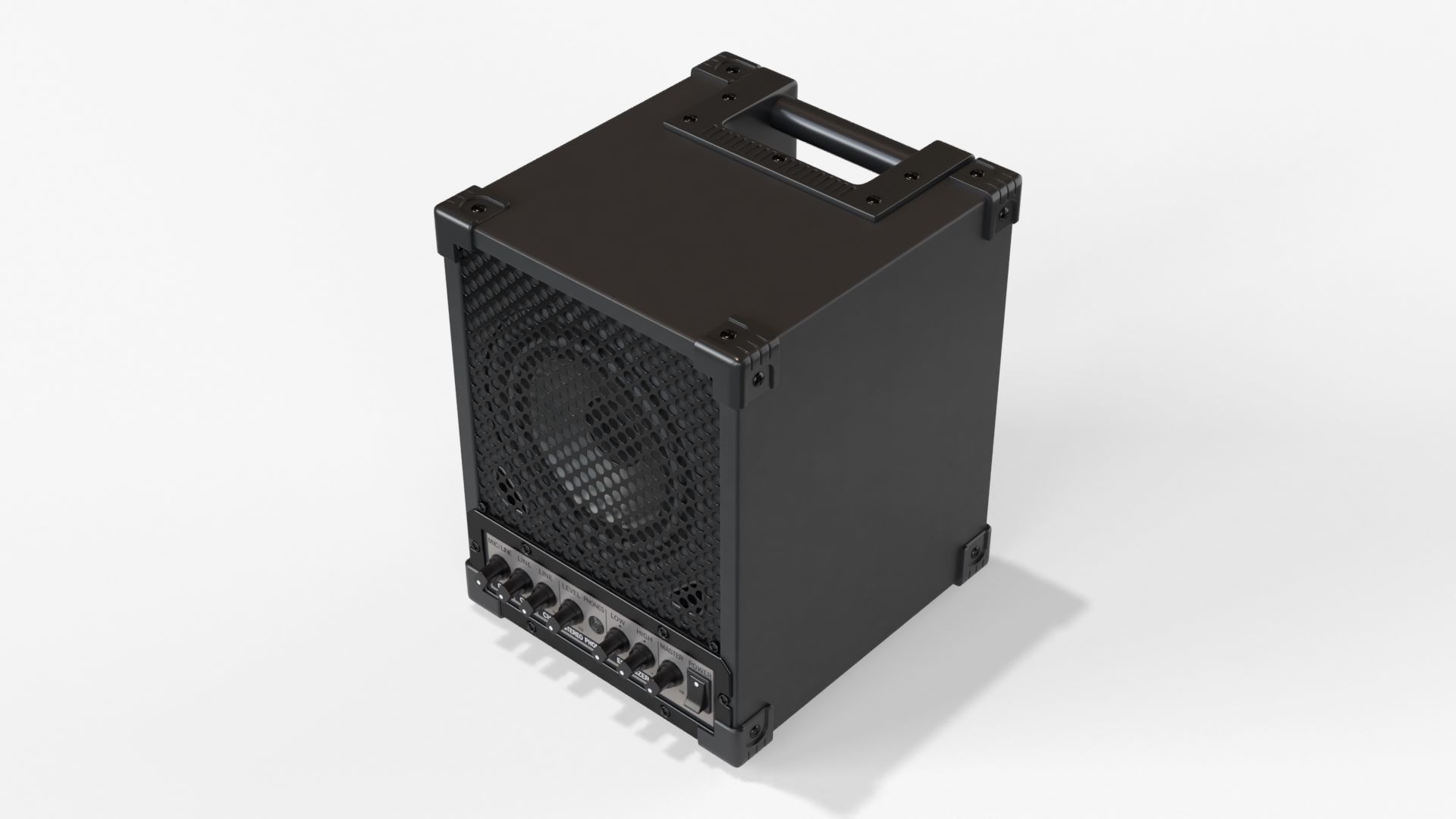 Universal audio monitor 3D model_3