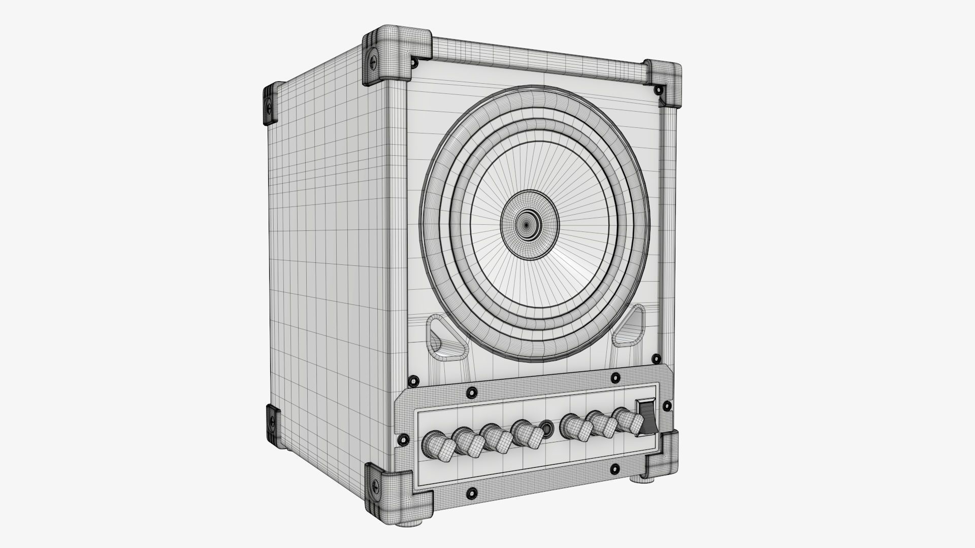 Universal audio monitor 3D model_10