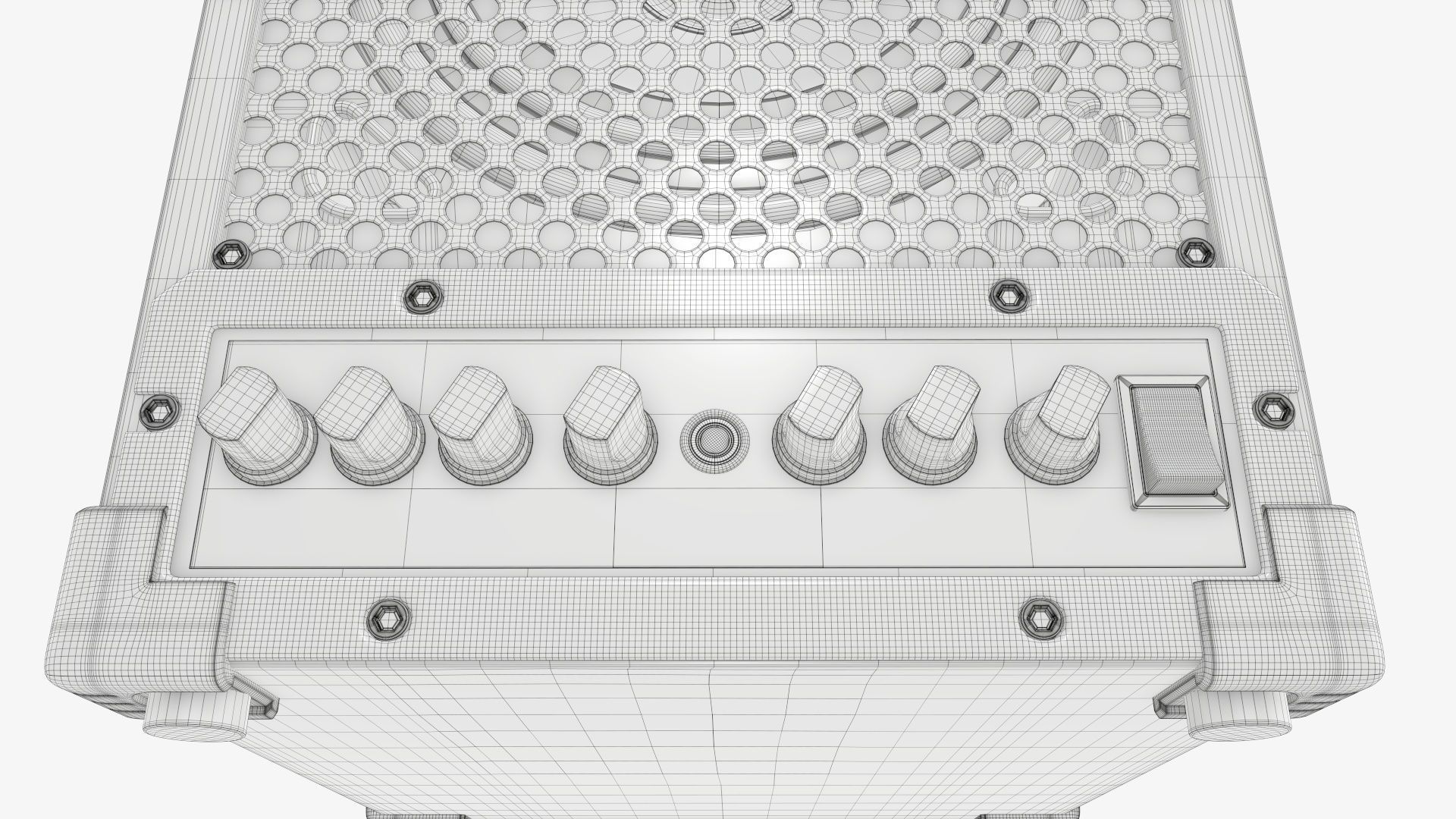 Universal audio monitor 3D model_9