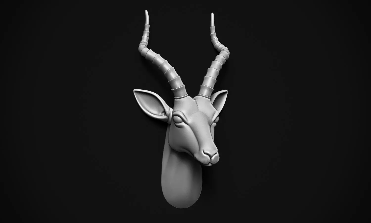 Gazelle Head 3D print model_0