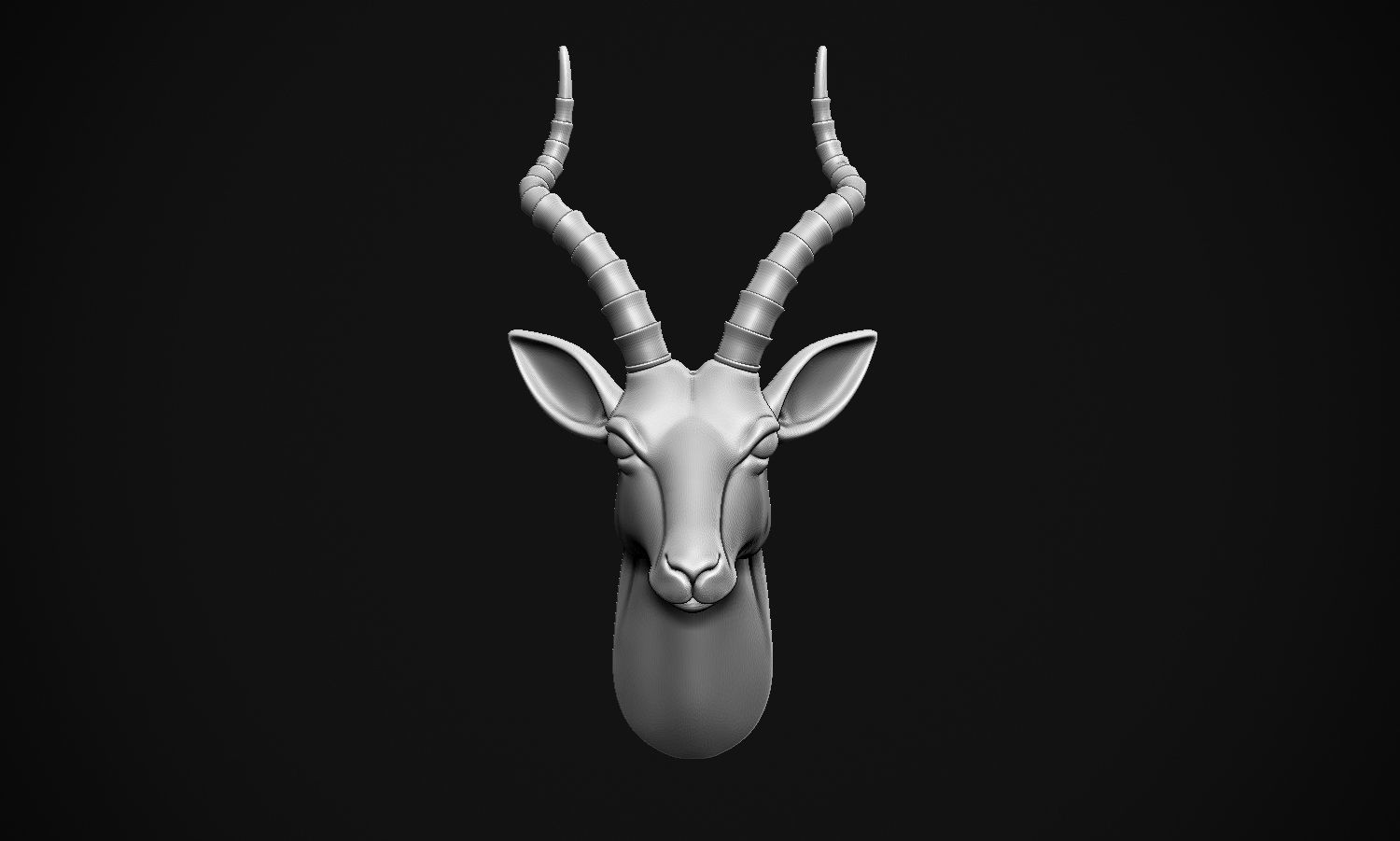 Gazelle Head 3D print model_5