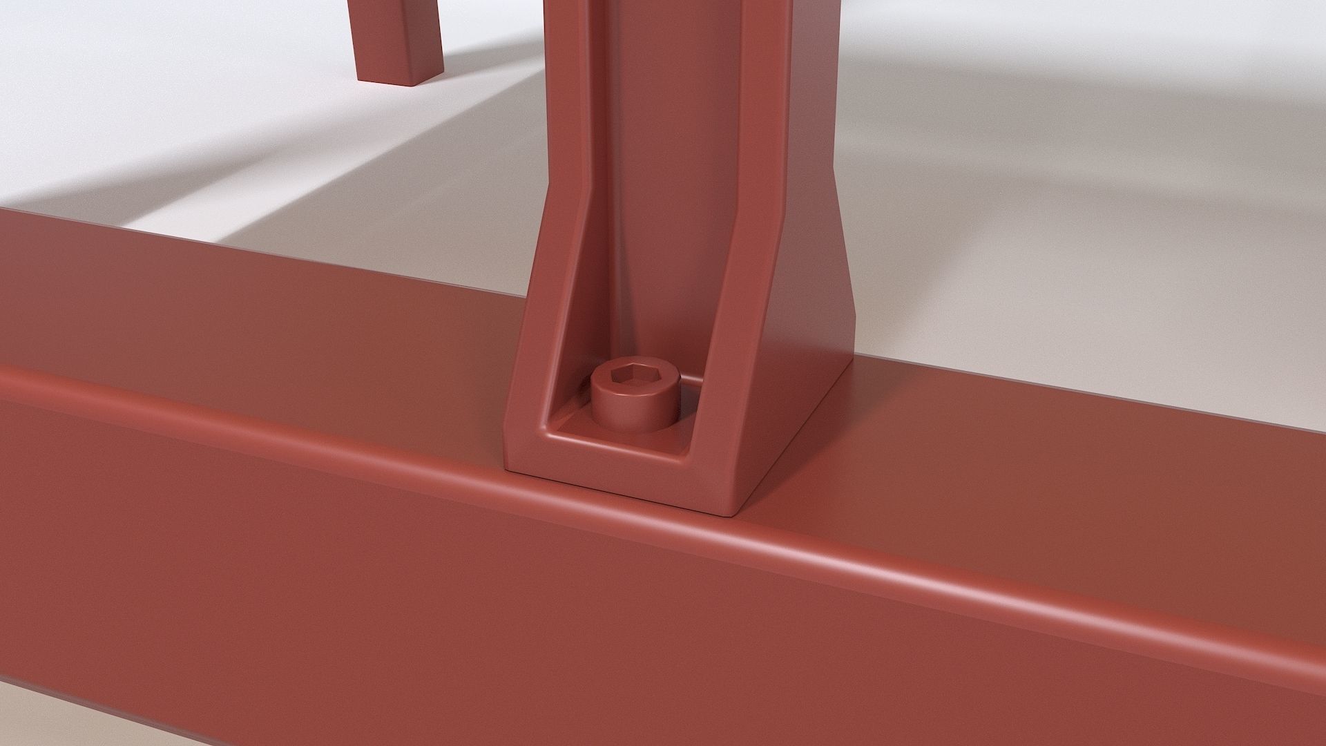 Children table with 2 benches 3D model_12