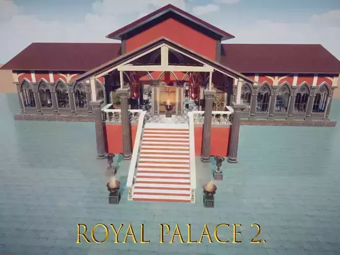 Royal Palace 2 Low-poly 3D model