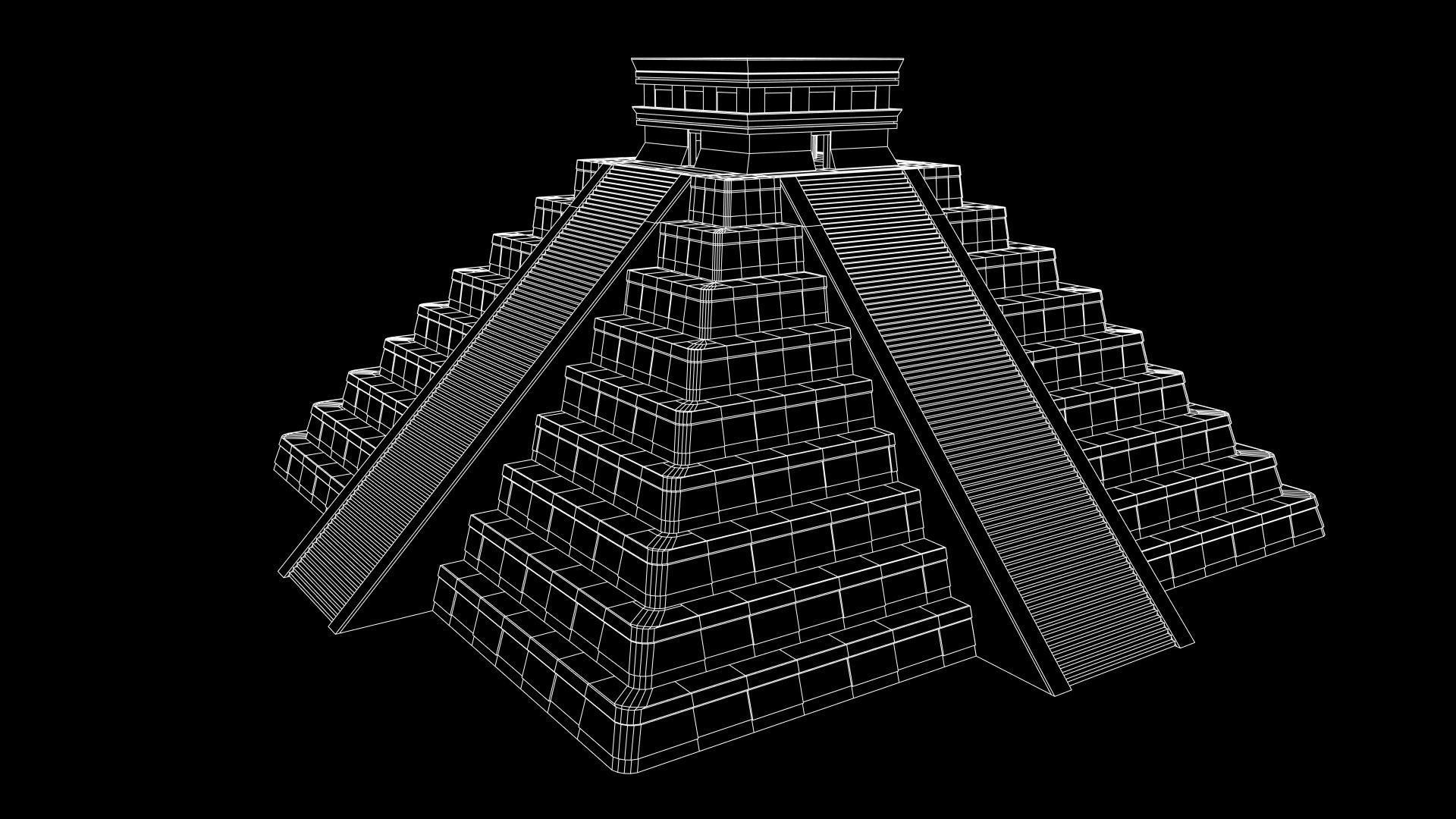 Chichen Itza PBR Low Poly Low-poly 3D model_23