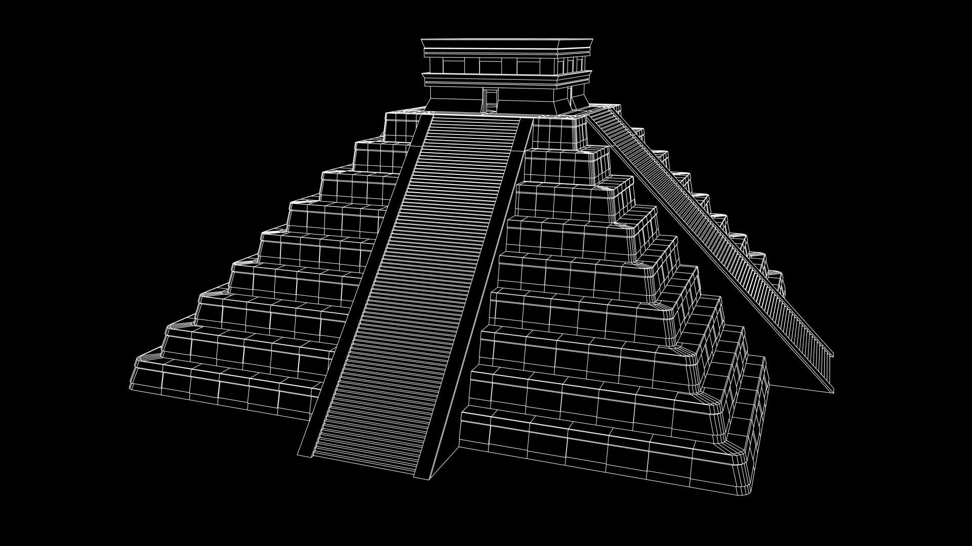 Chichen Itza PBR Low Poly Low-poly 3D model_22