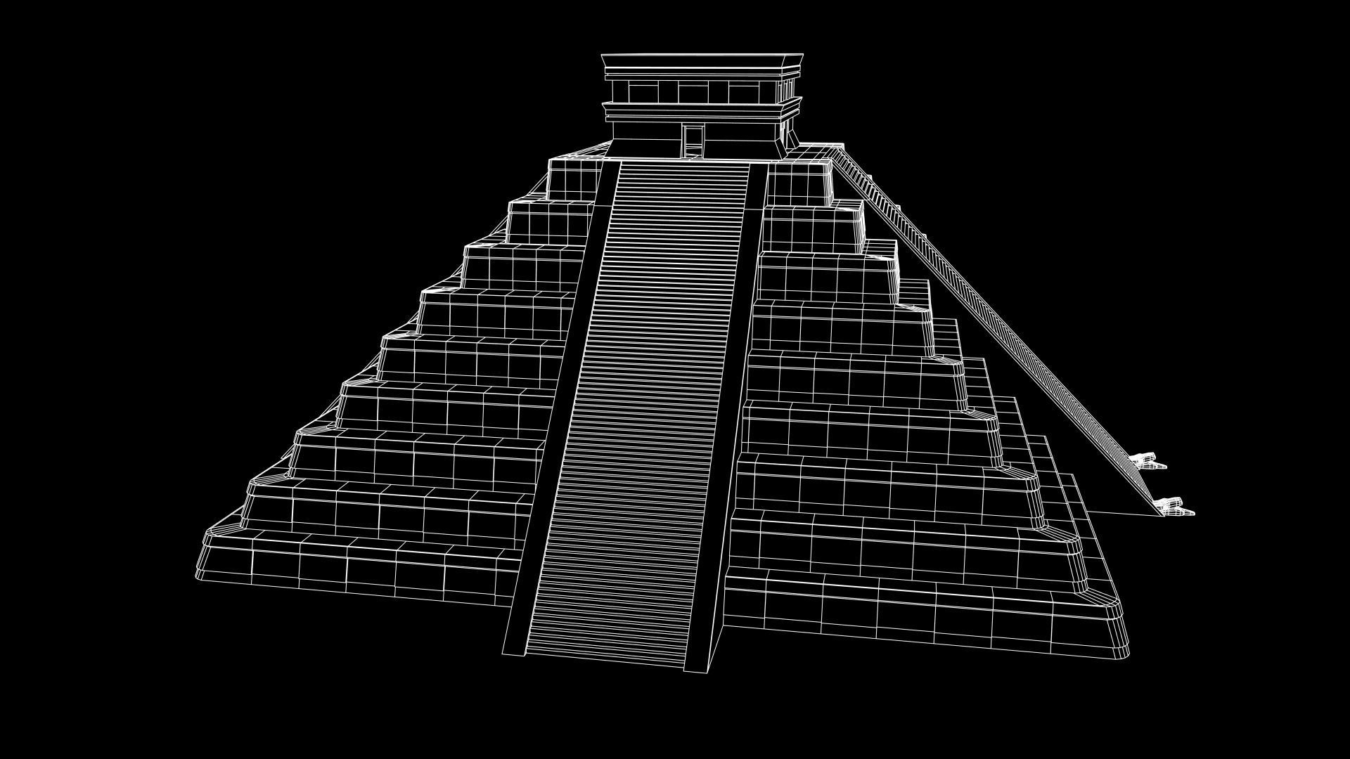 Chichen Itza PBR Low Poly Low-poly 3D model_24