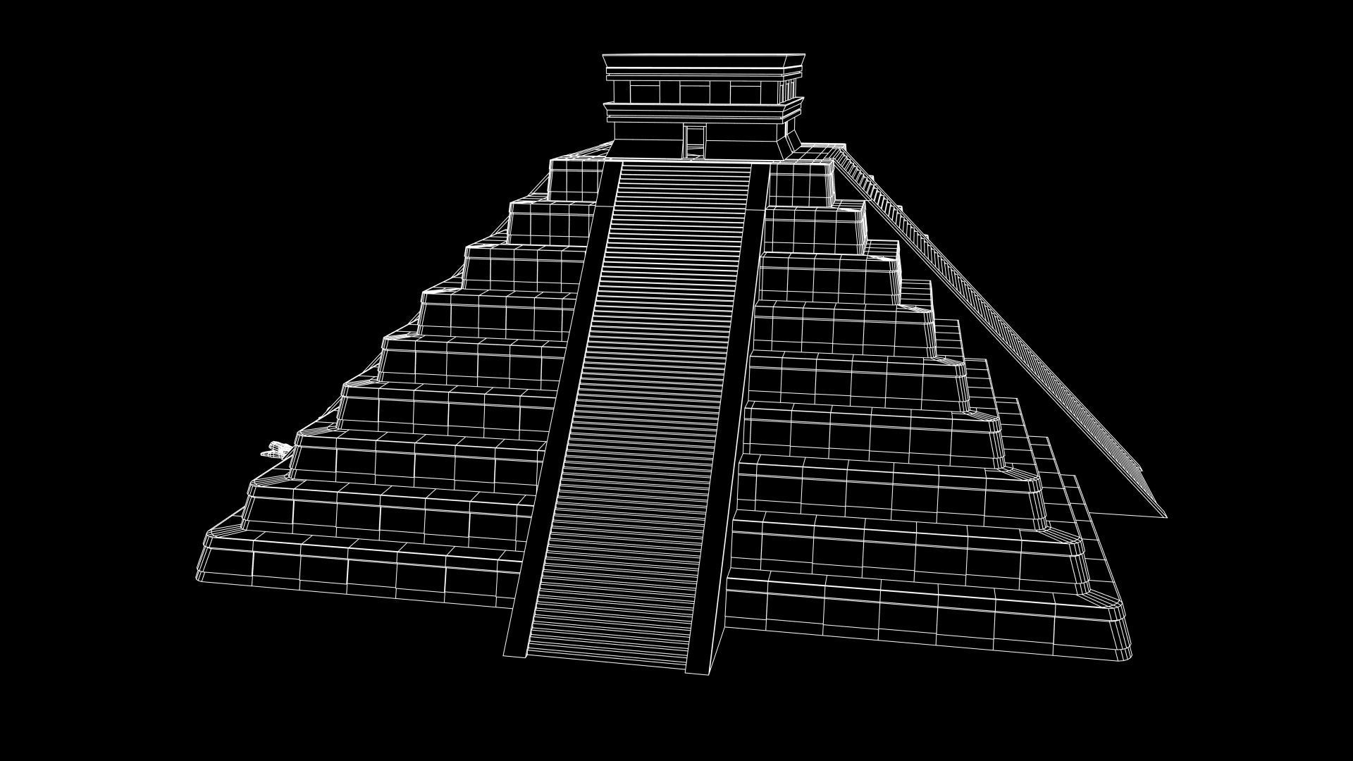 Chichen Itza PBR Low Poly Low-poly 3D model_20