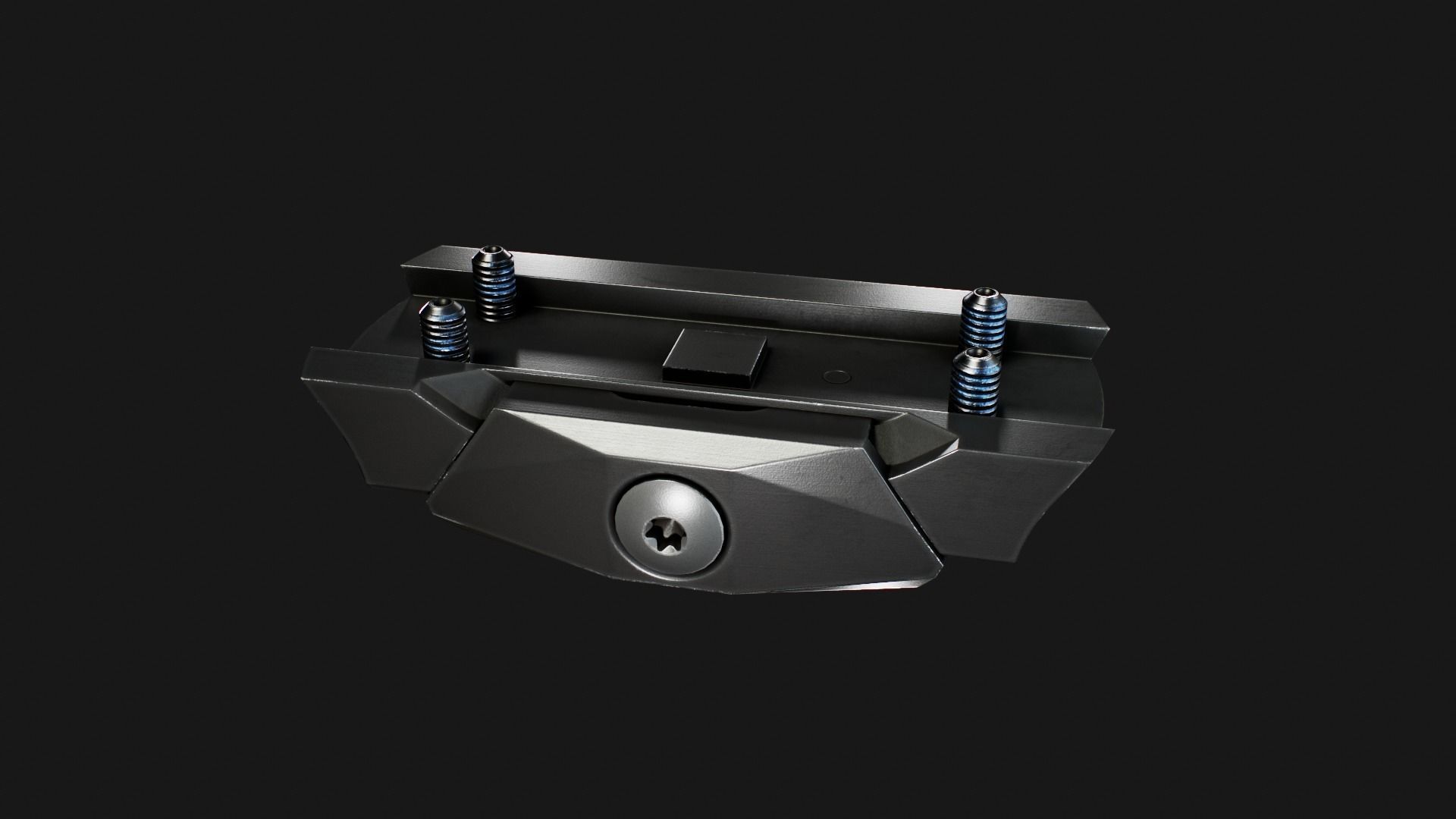 Sig Sauer Romeo4T Tactical Solar Powered Red Dot Sight Low-poly 3D model_15