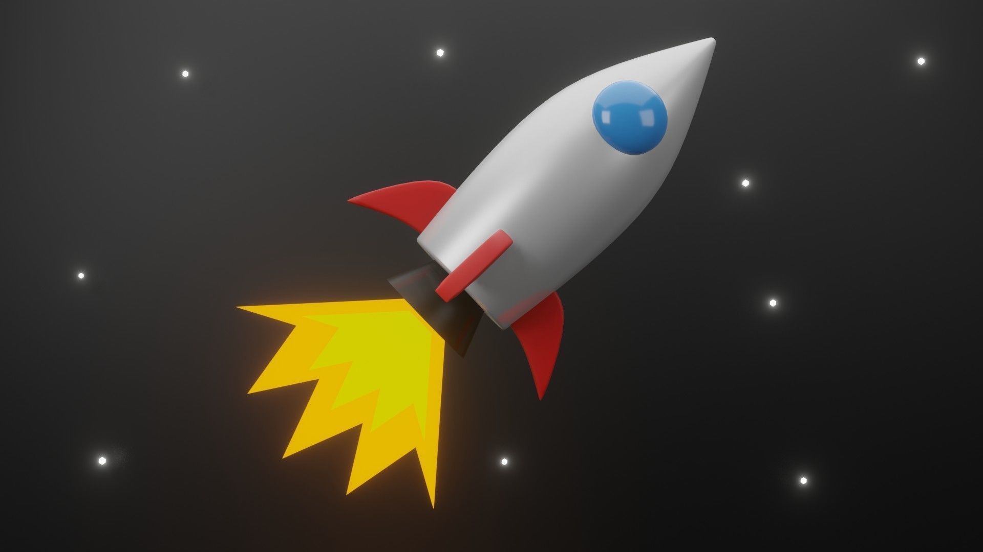 model multicolored rocket background 3D print model_5