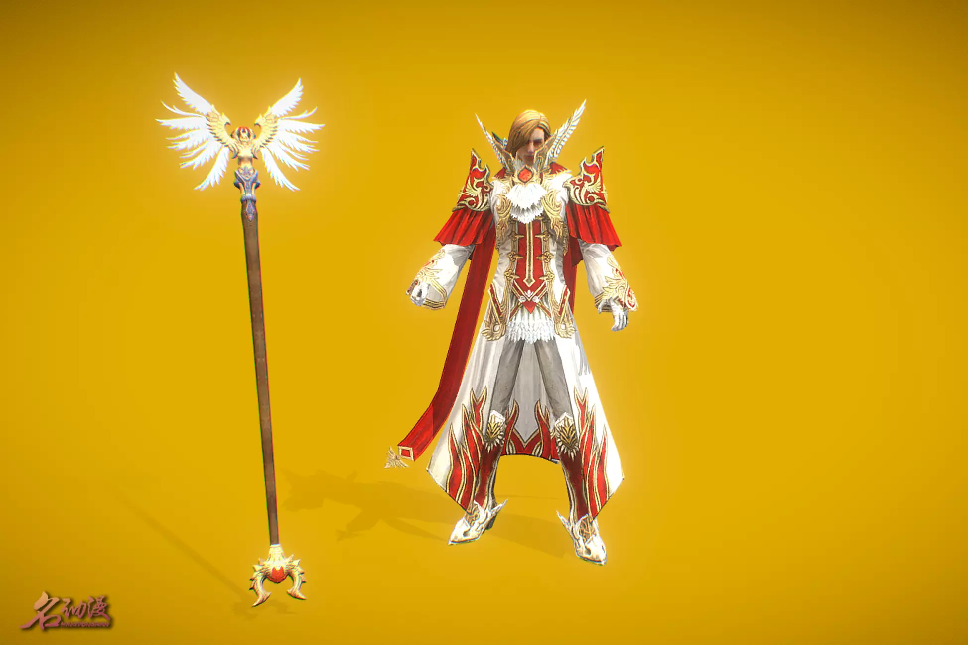 RPG Paladin Low-poly 3D model_0
