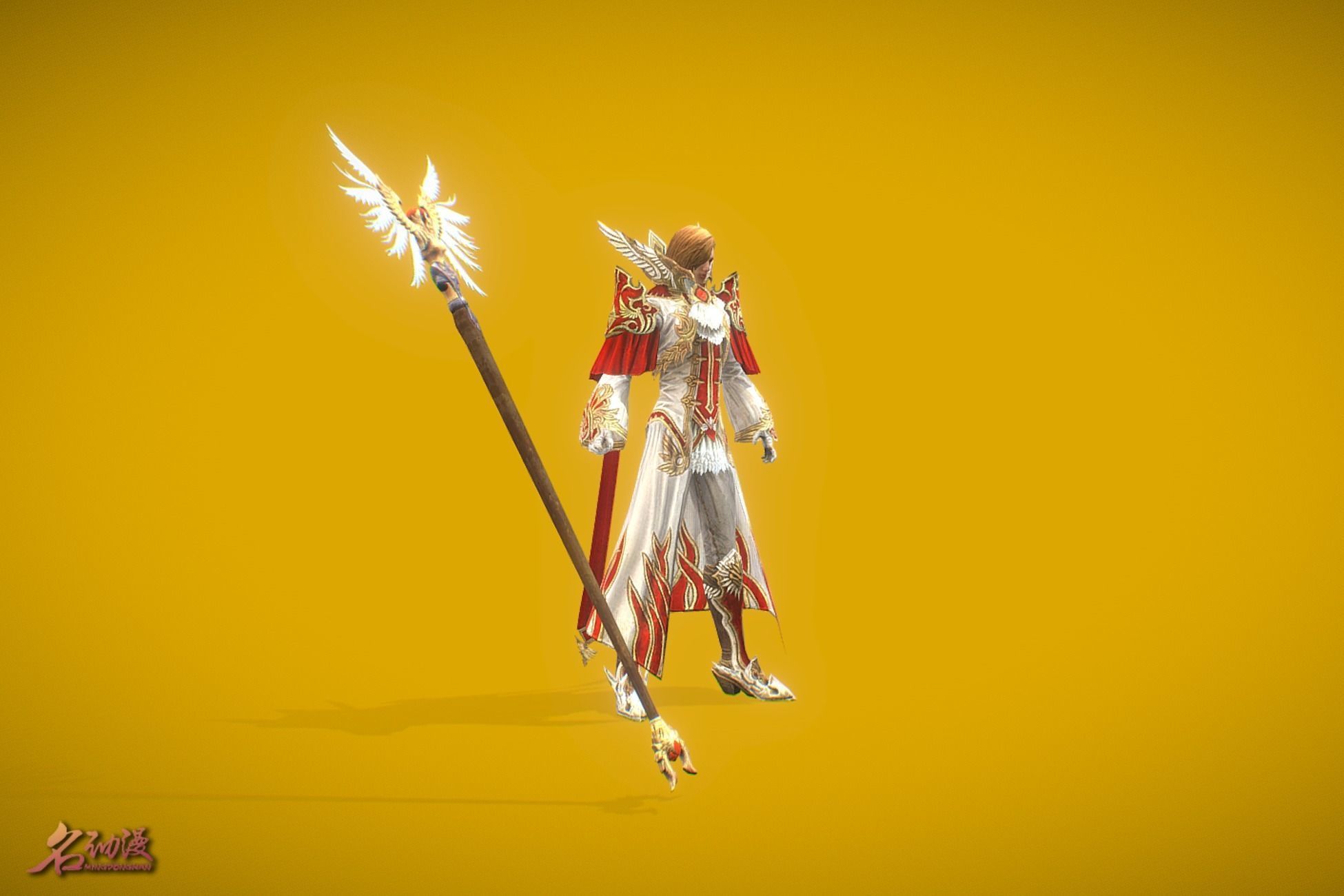 RPG Paladin Low-poly 3D model_3