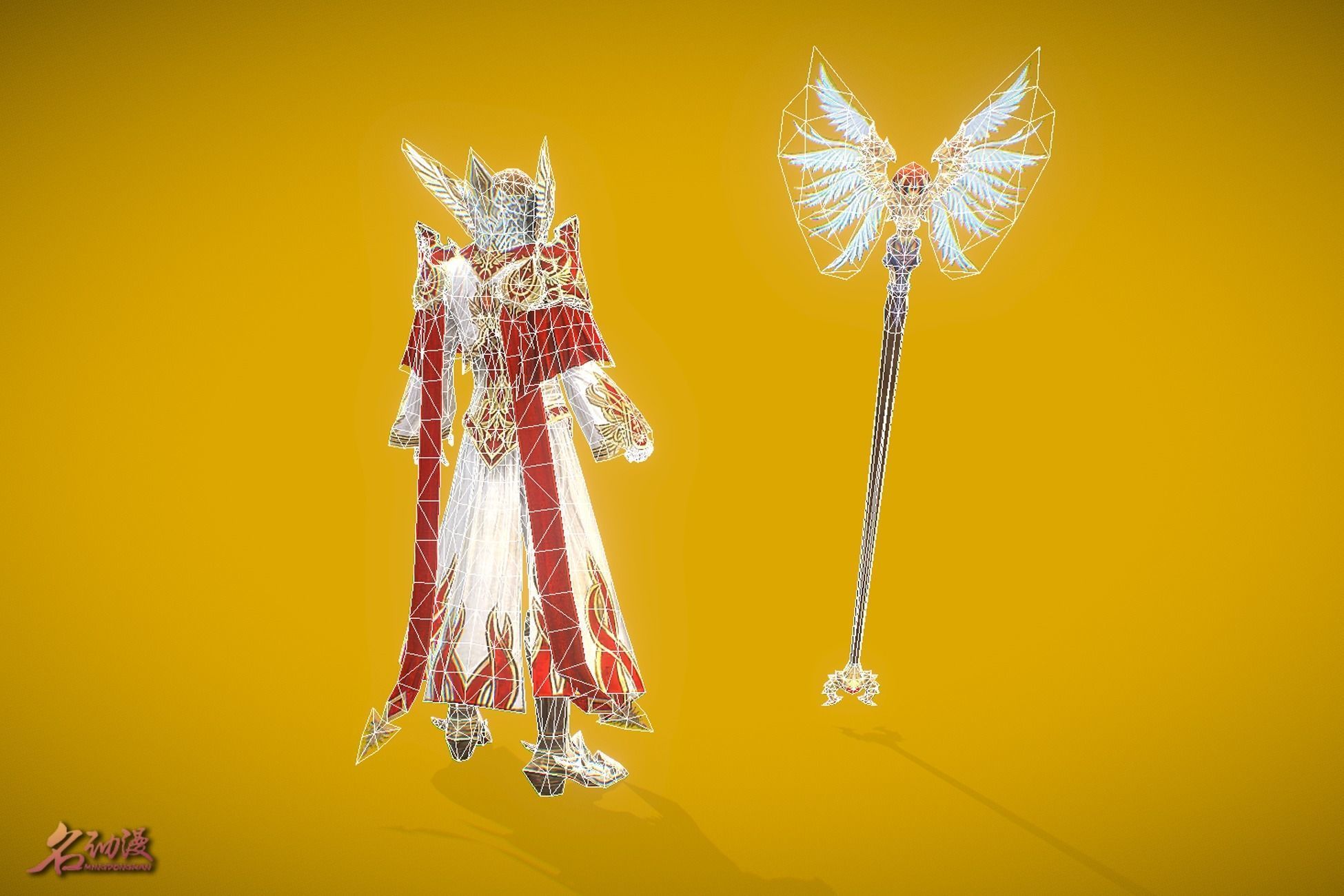 RPG Paladin Low-poly 3D model_6