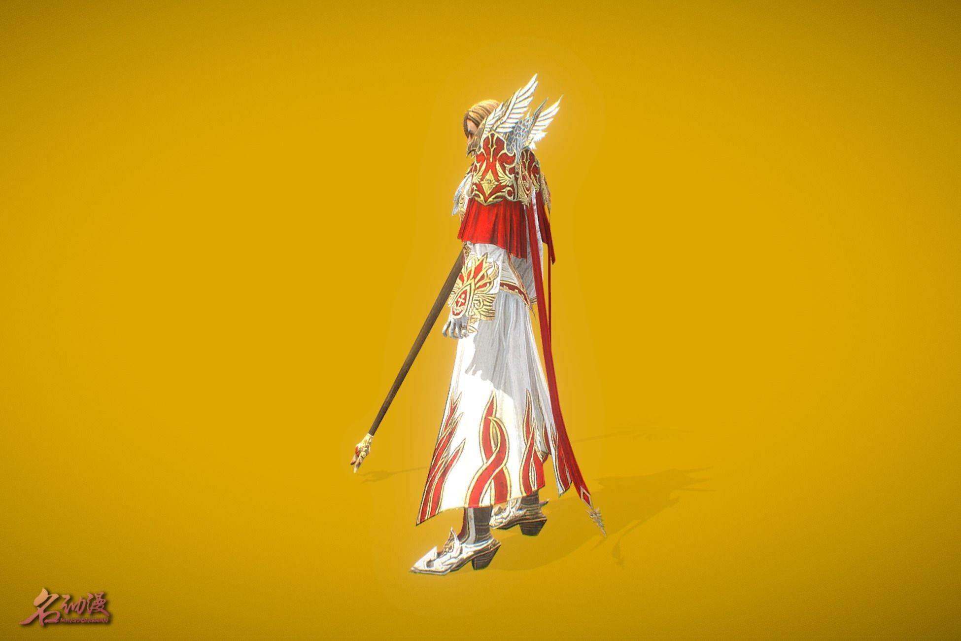 RPG Paladin Low-poly 3D model_2