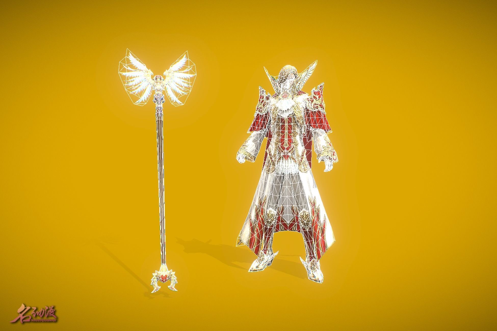 RPG Paladin Low-poly 3D model_5