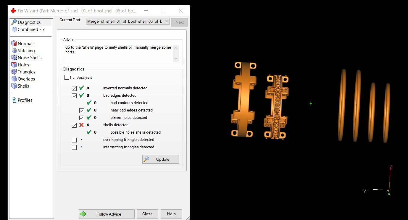 A Pair of Wedding Rings Wires and Diamonds or Another Gems 3D print model_7