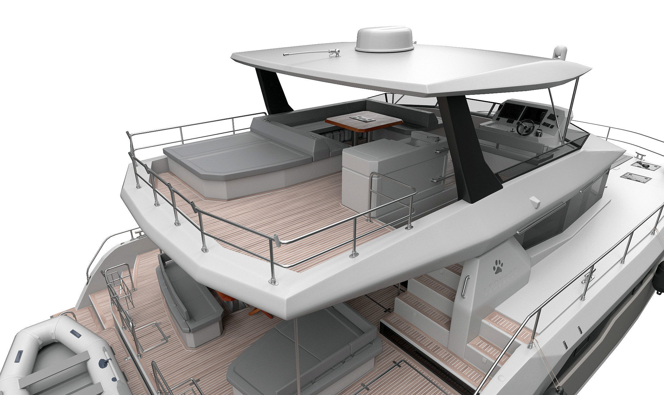 Catamaran 3D model_1