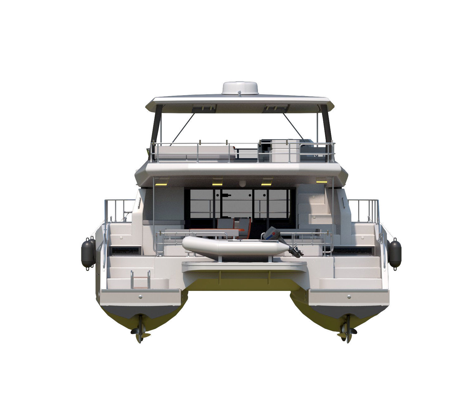 Catamaran 3D model_8