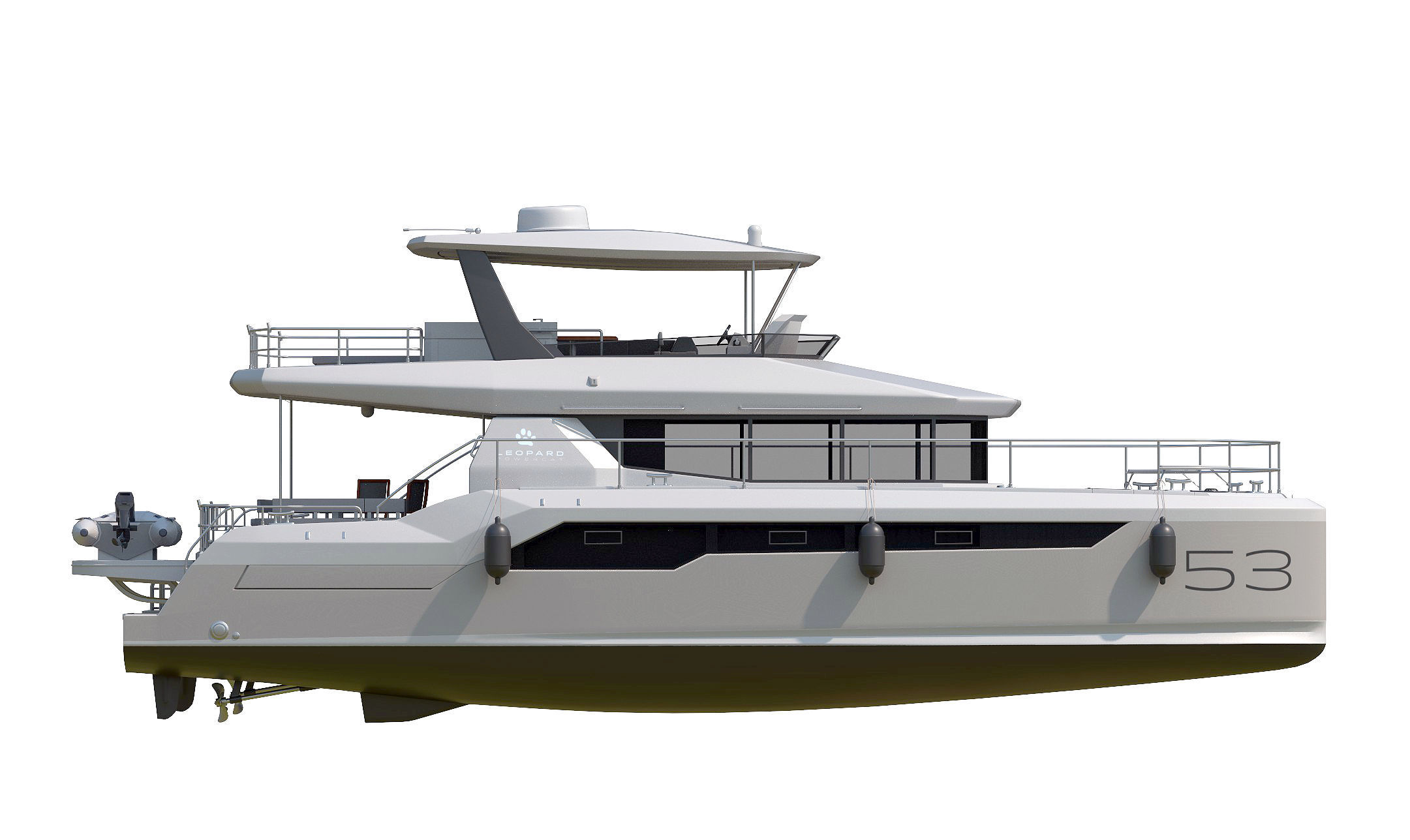 Catamaran 3D model_2