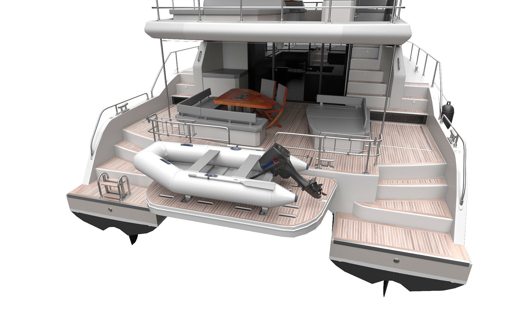 Catamaran 3D model_6