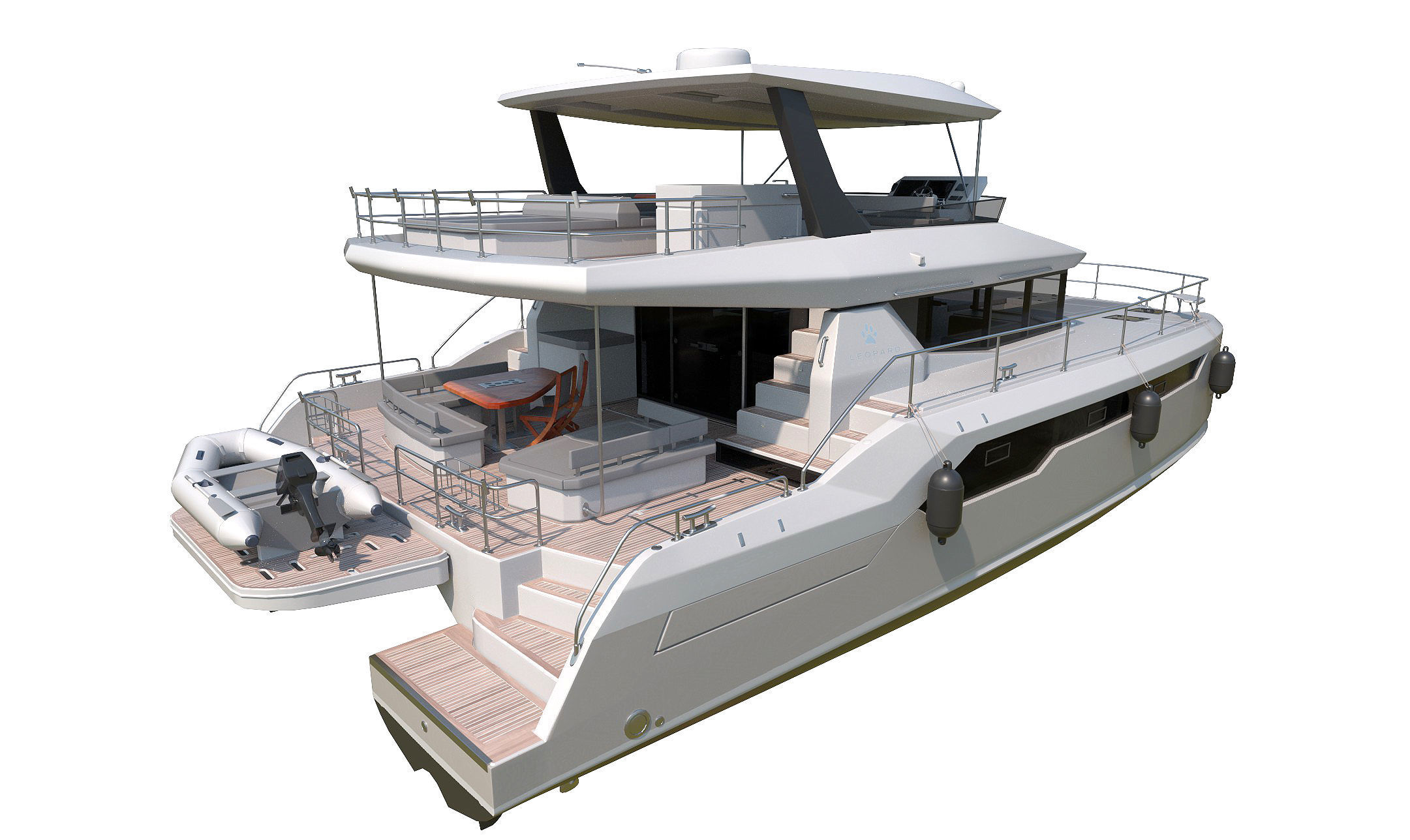 Catamaran 3D model_7