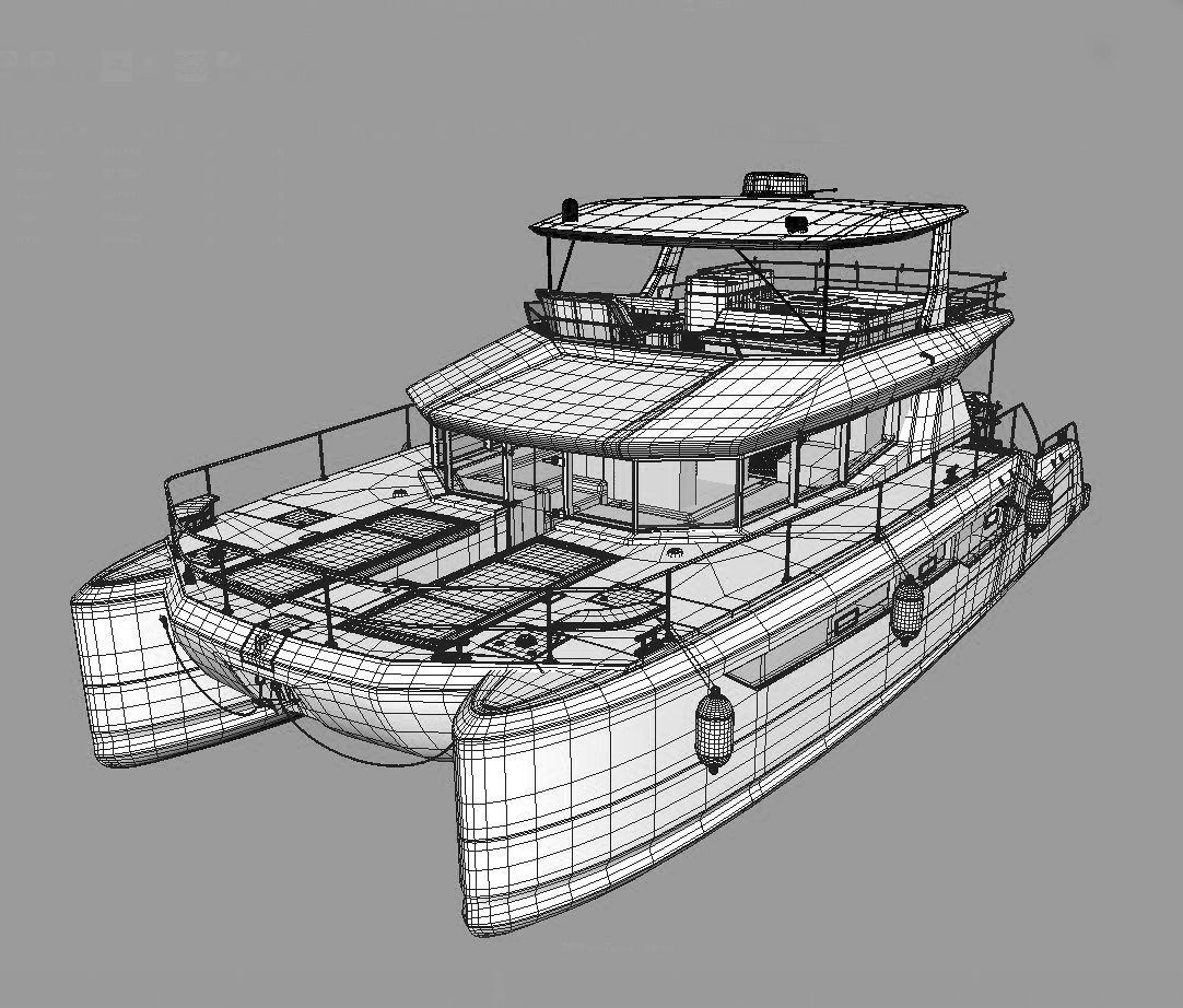 Catamaran 3D model_10