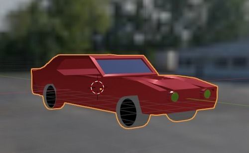 car 3d model blender Low-poly 3D model_4