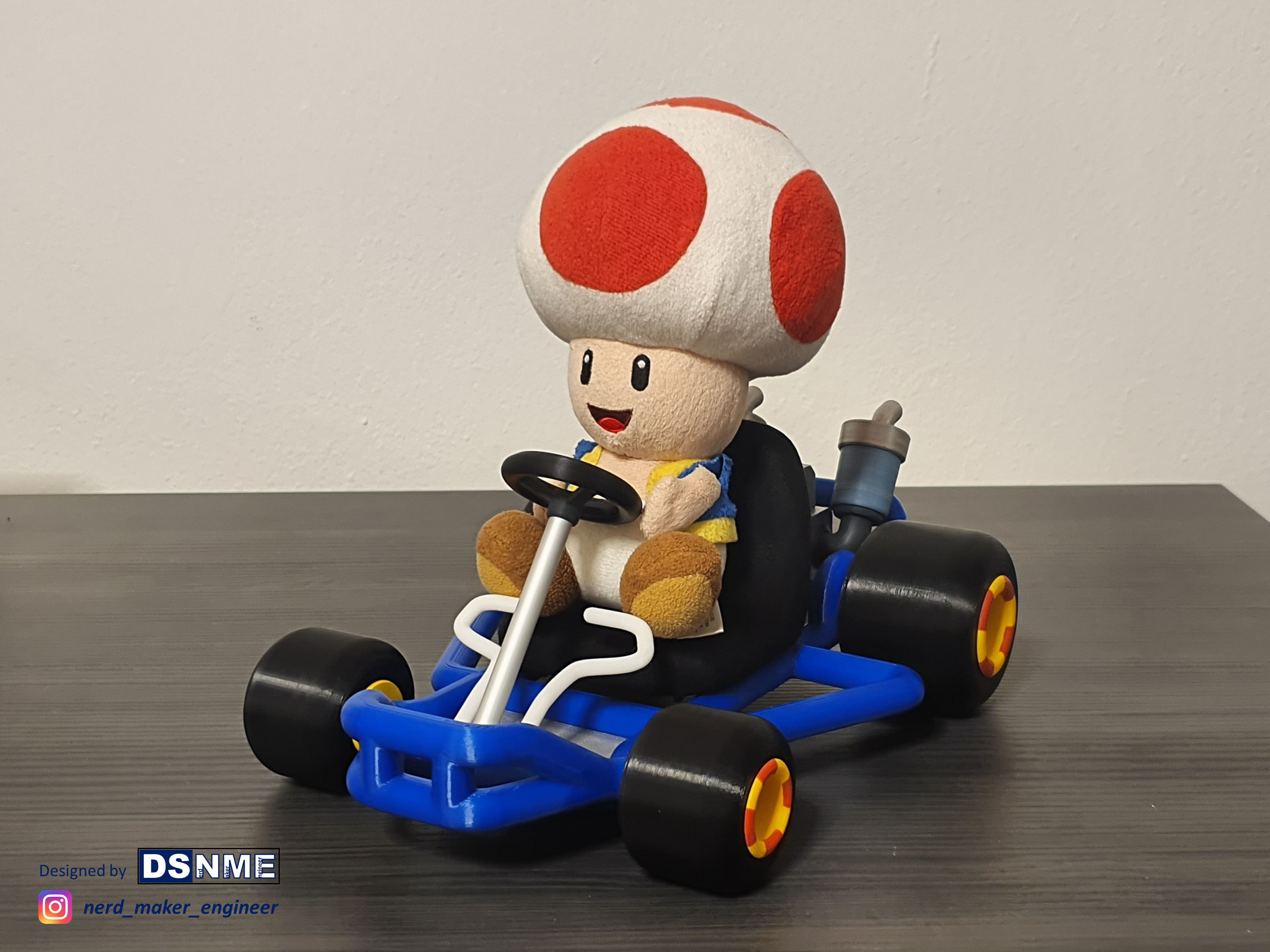 Mario Kart 64 Style Go-Kart - For San-Ei Plushs and Amiibos 3D print model_6
