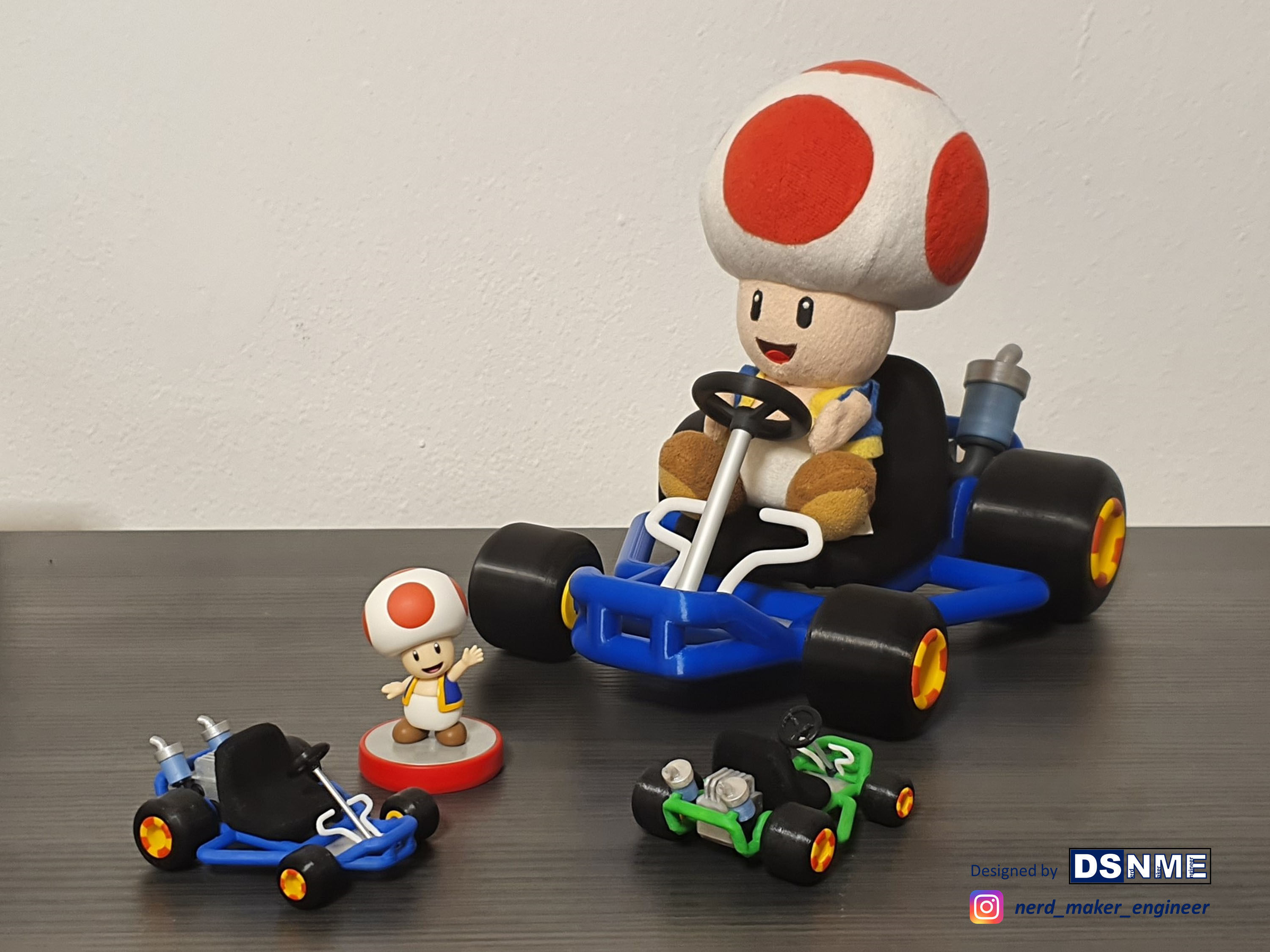 Mario Kart 64 Style Go-Kart - For San-Ei Plushs and Amiibos 3D model 3D ...