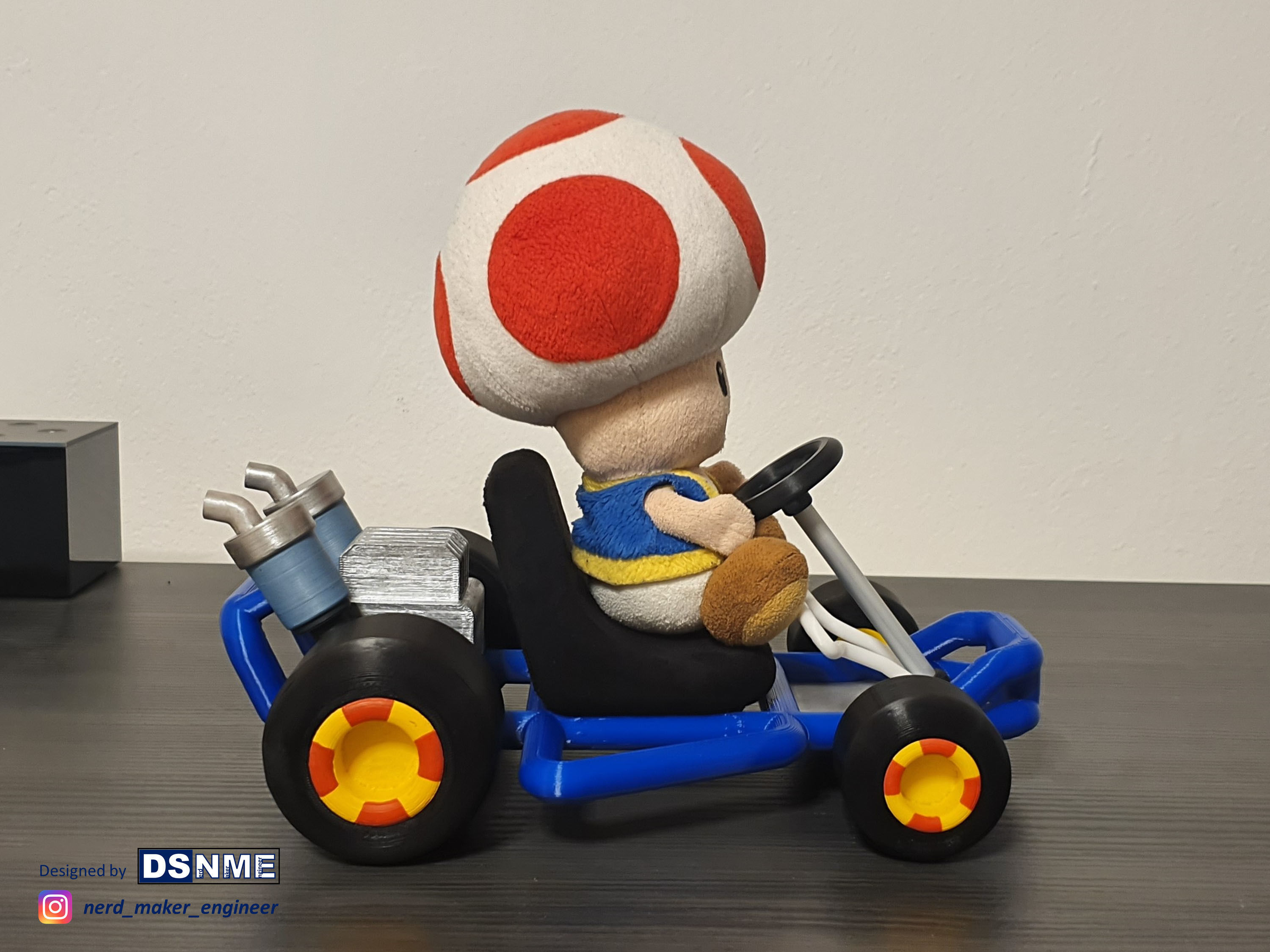 Mario Kart 64 Style Go-Kart - For San-Ei Plushs and Amiibos 3D print model_7