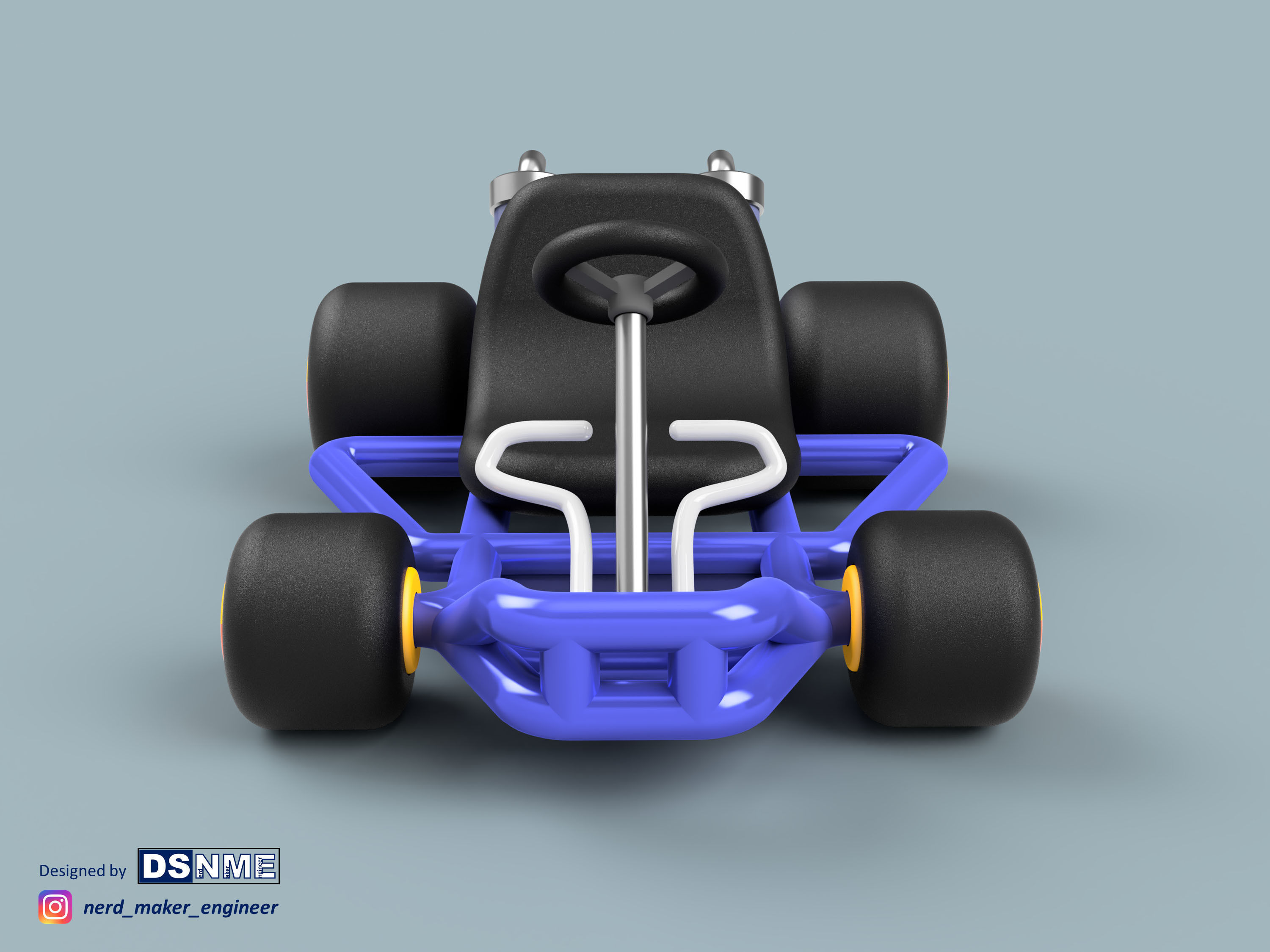 Mario Kart 64 Style Go-Kart - For San-Ei Plushs and Amiibos 3D print model_35