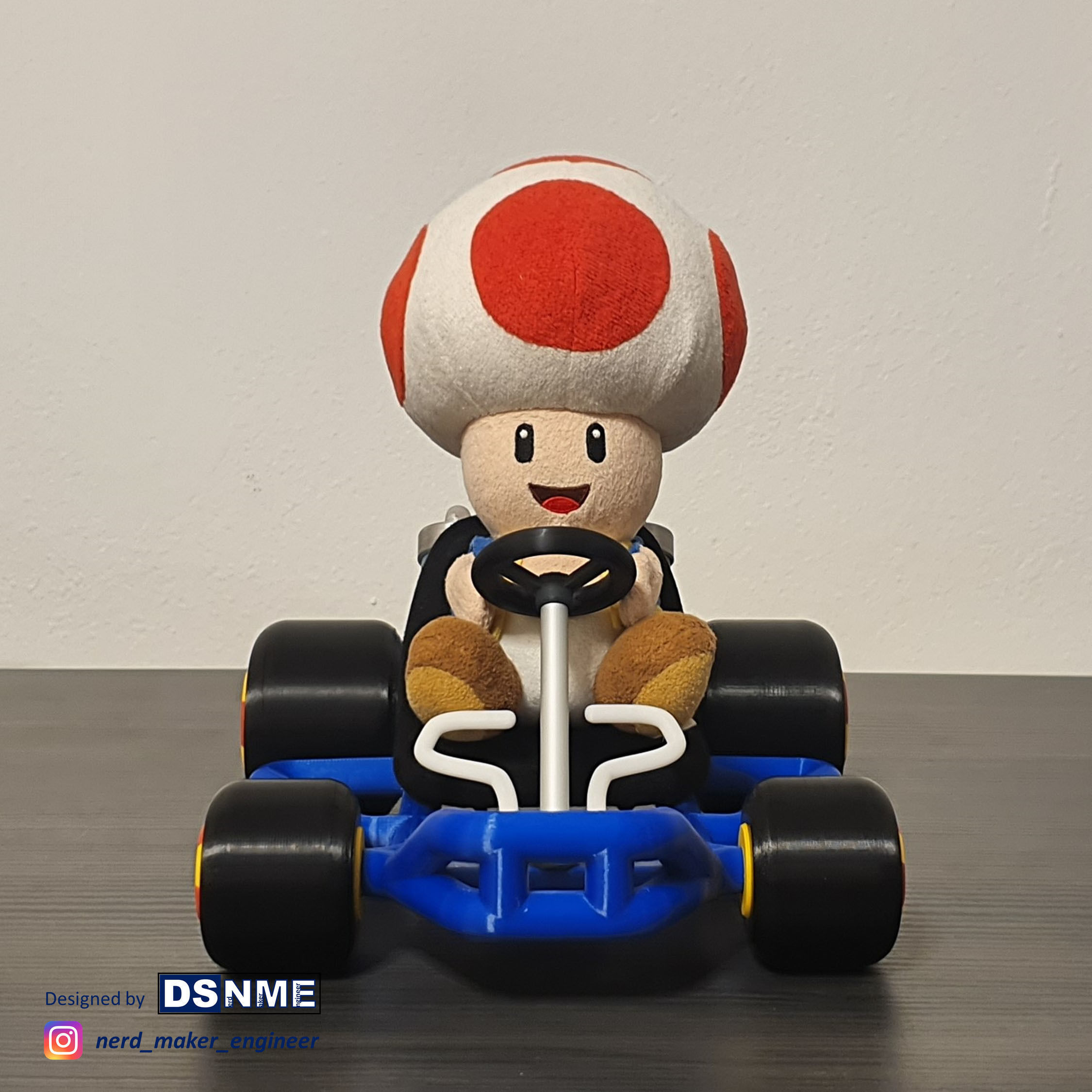 Mario Kart 64 Style Go-Kart - For San-Ei Plushs and Amiibos 3D print model_3