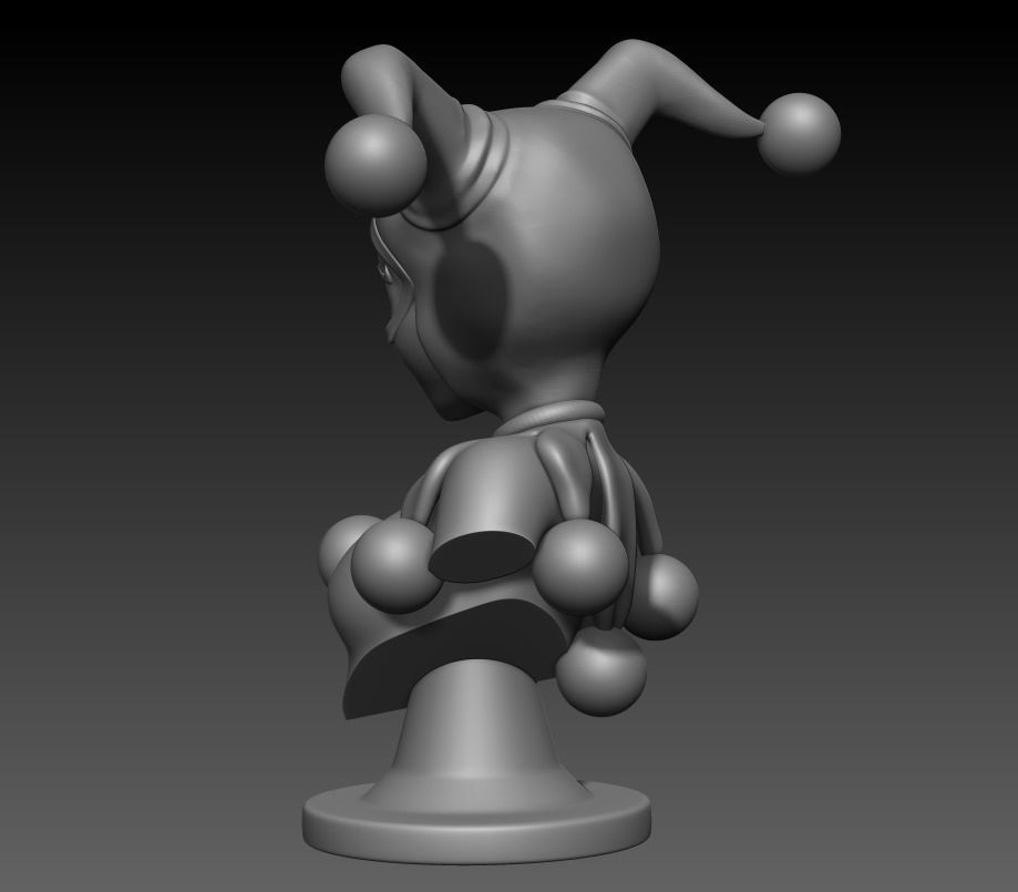 Bust Posed - Harley Quinn 3D print model_22