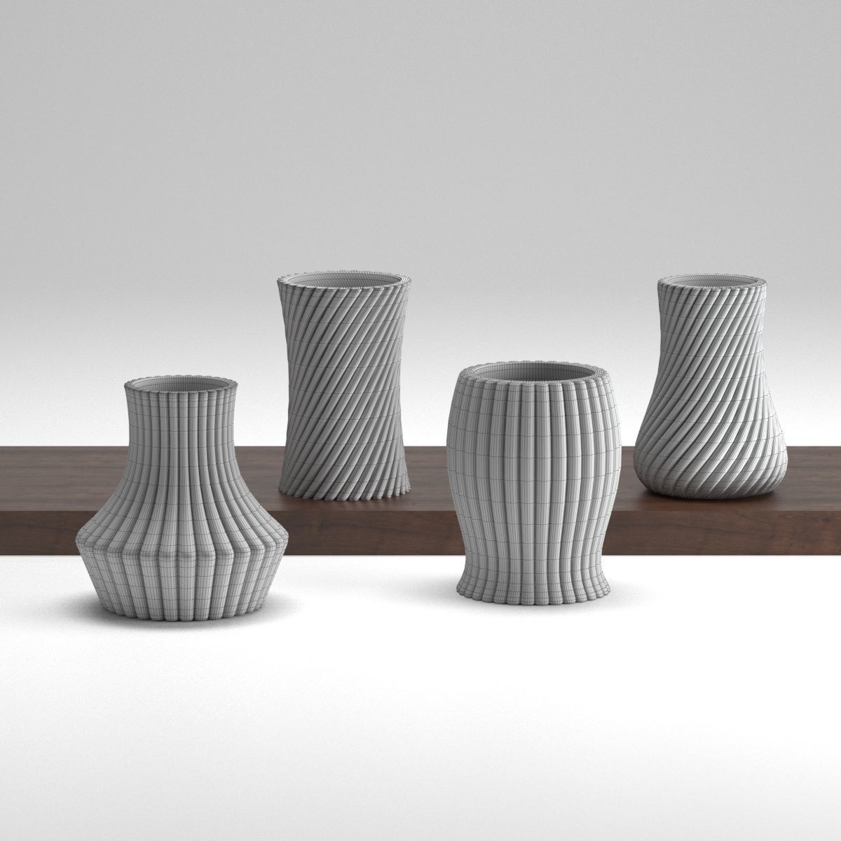 Vases modern 3D print model  Free 3D print model_5