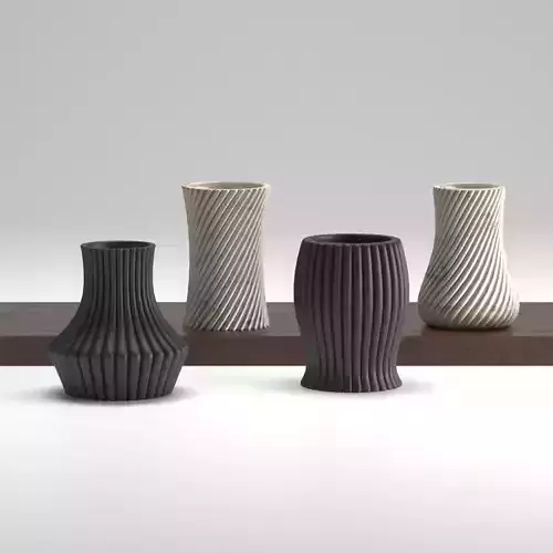 Vases modern 3D print model 
