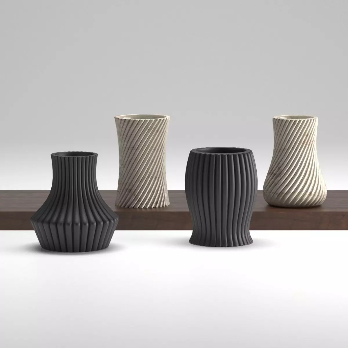 Vases modern 3D print model  Free 3D print model_0