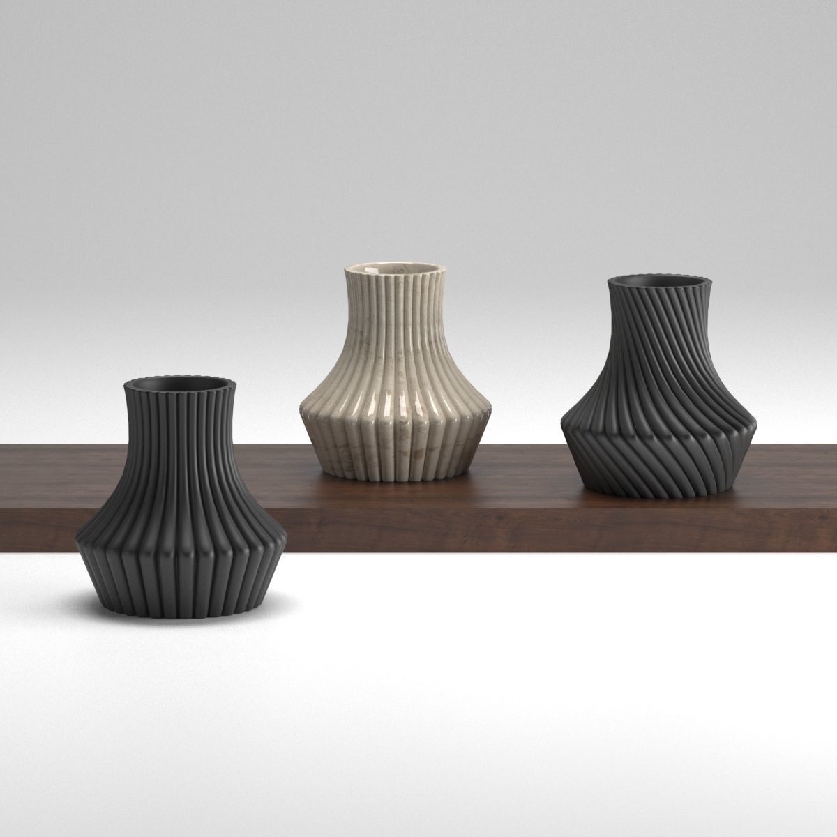 Vases modern 3D print model  Free 3D print model_1