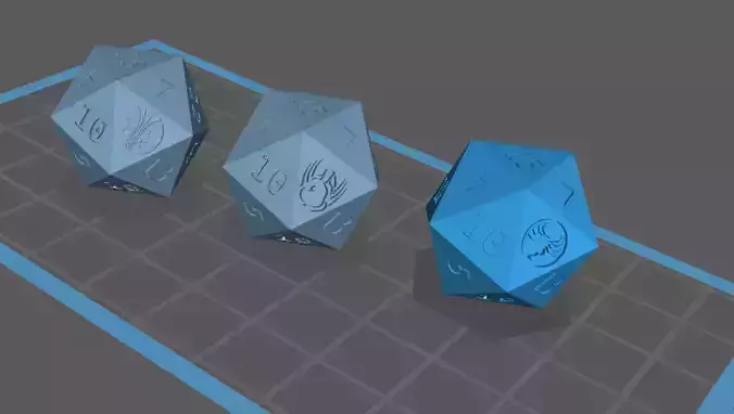 AvP The Hunt Begins board game Custom D20