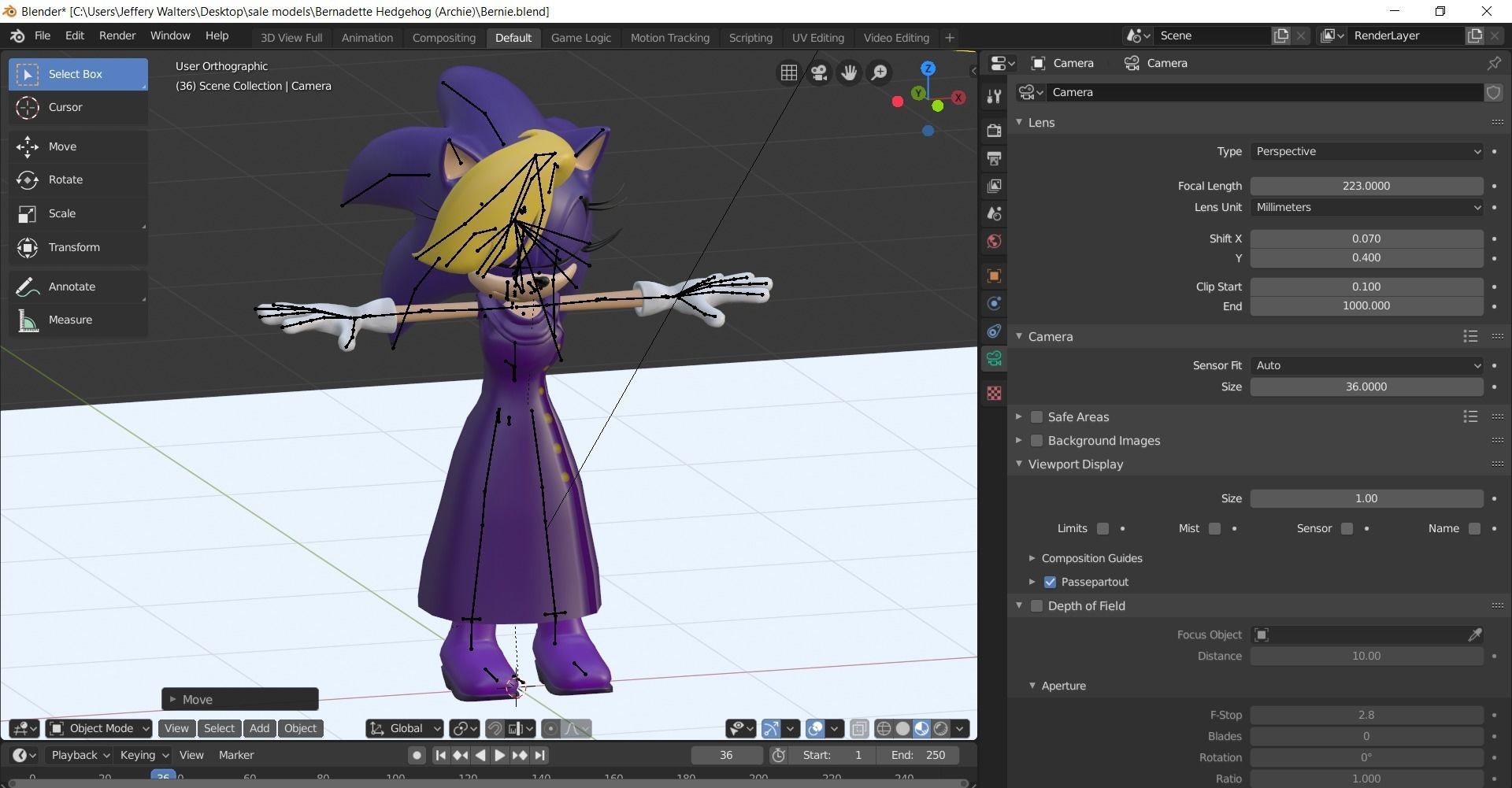 Bernie Hedgehog Model 3D model_6