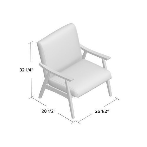 roswell lounge chair Low-poly 3D model 2