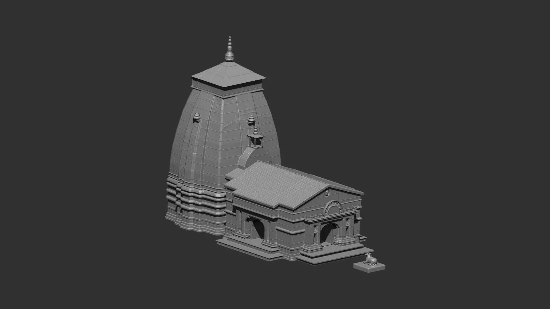 Kedarnath Temple 3D print model_0