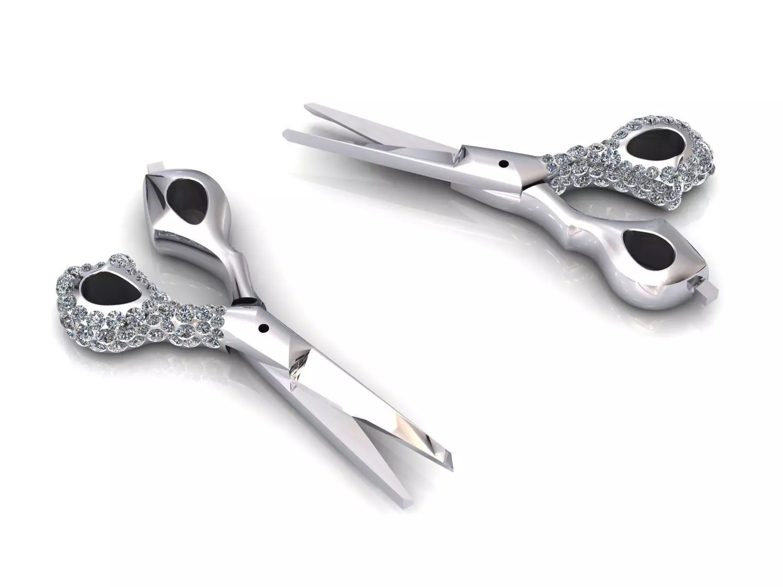 Scissor Pendandt Charms Pave 3D print model