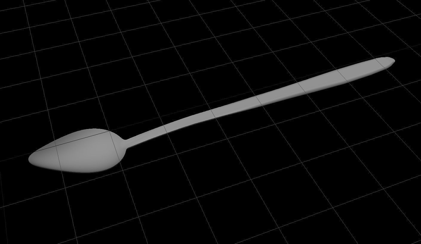 Sugar Spoon 3D Model 3D model_3