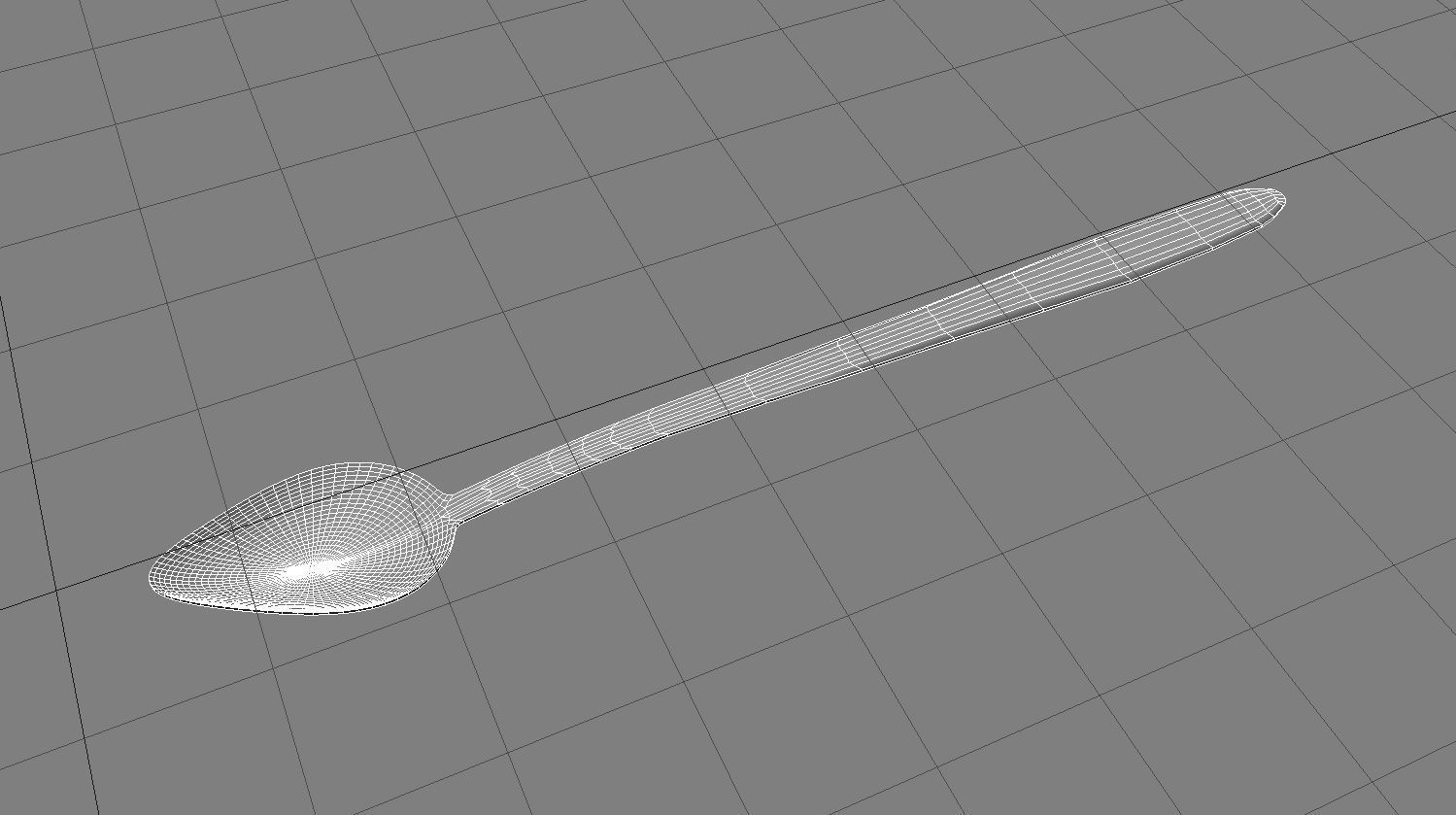 Sugar Spoon 3D Model 3D model_2