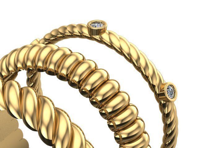 minimal rings 3D print model_4