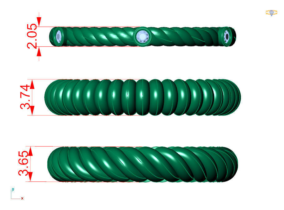 minimal rings 3D print model_7