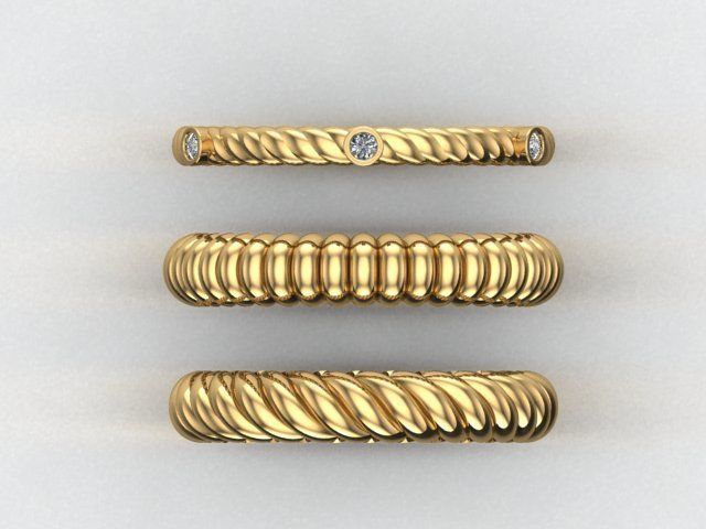 minimal rings 3D print model_2